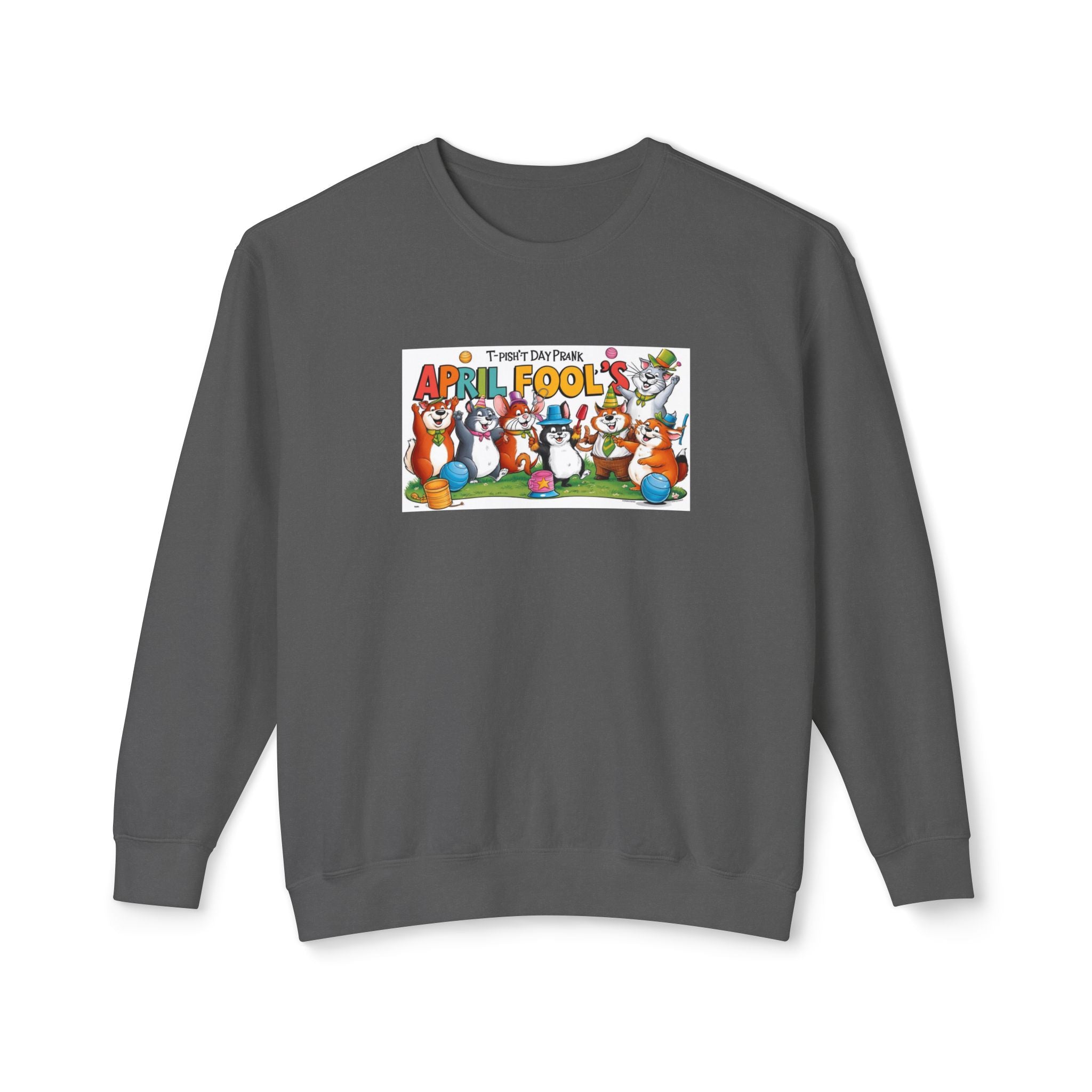 T-Pish'T-Day Prank Unisex Lightweight Crewneck Sweatshirt