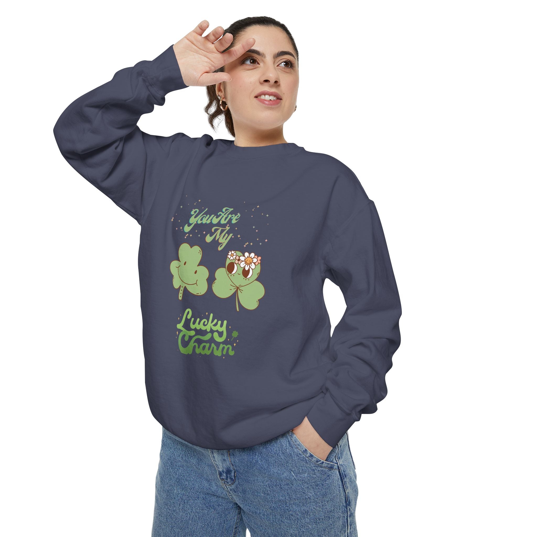 You're My Lucky Charm Sweatshirt - Unisex Garment-Dyed for St. Patrick's Day