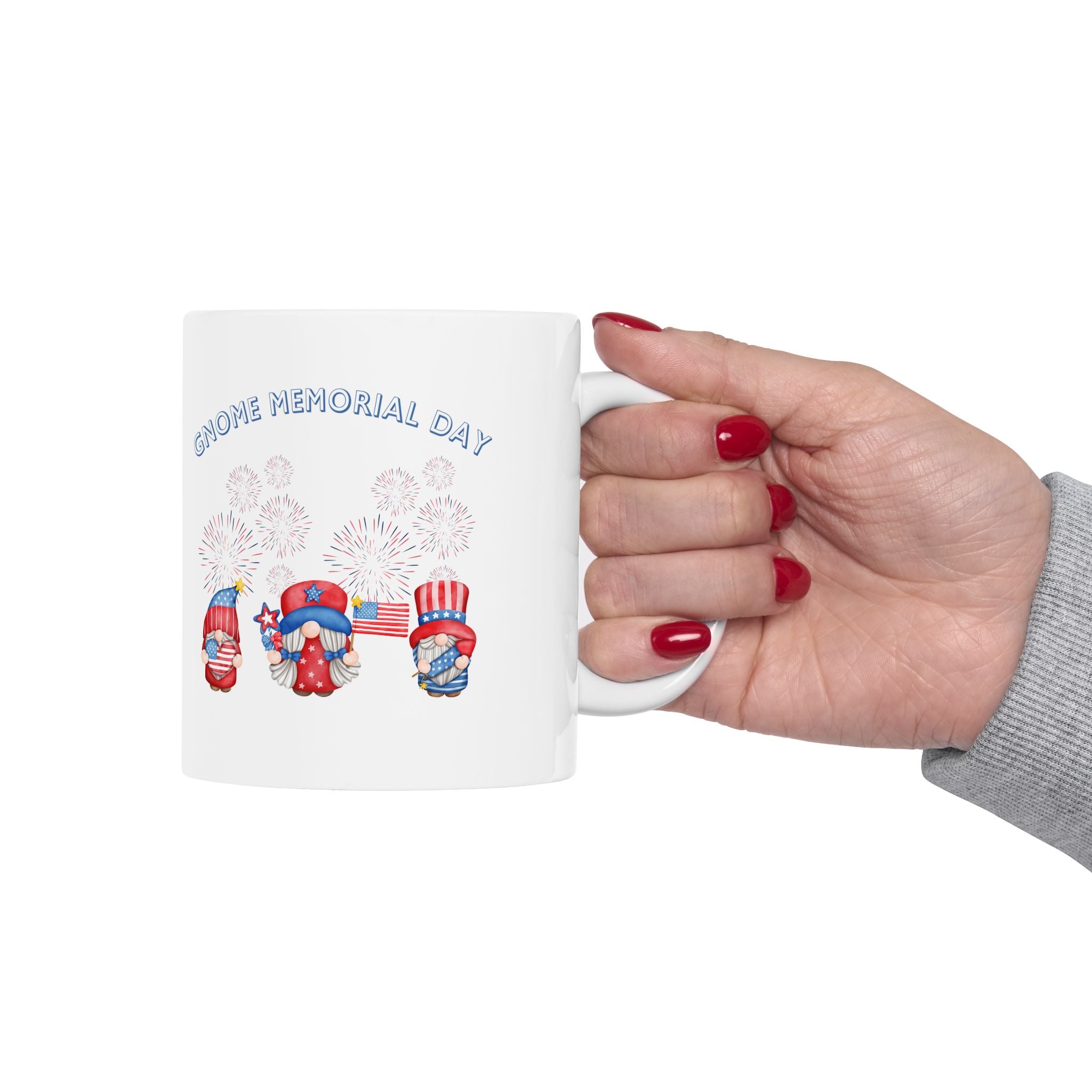 Gnome  Memorial Day Ceramic Mug 11oz & 15oz