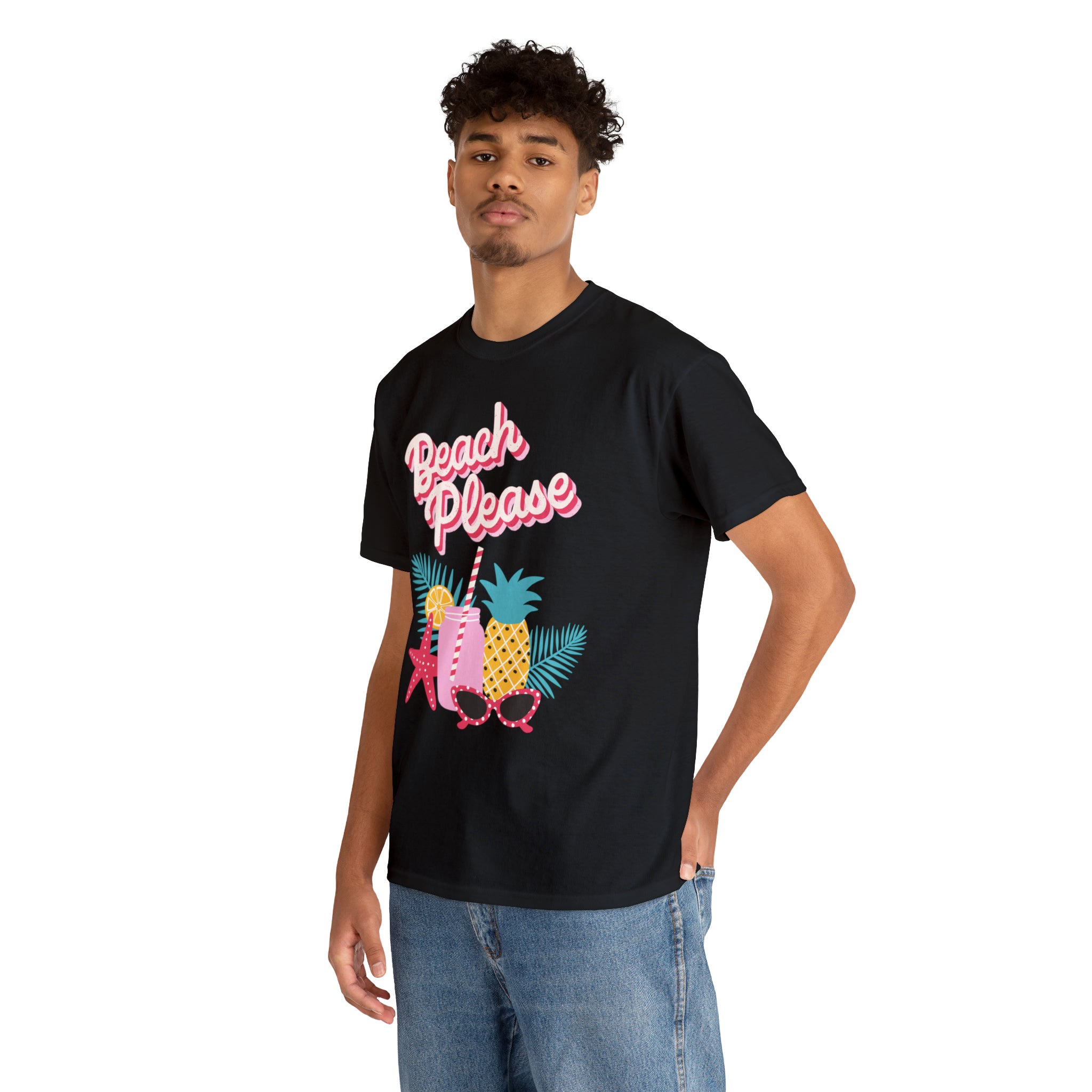 Beach Please Unisex Heavy Cotton Tee