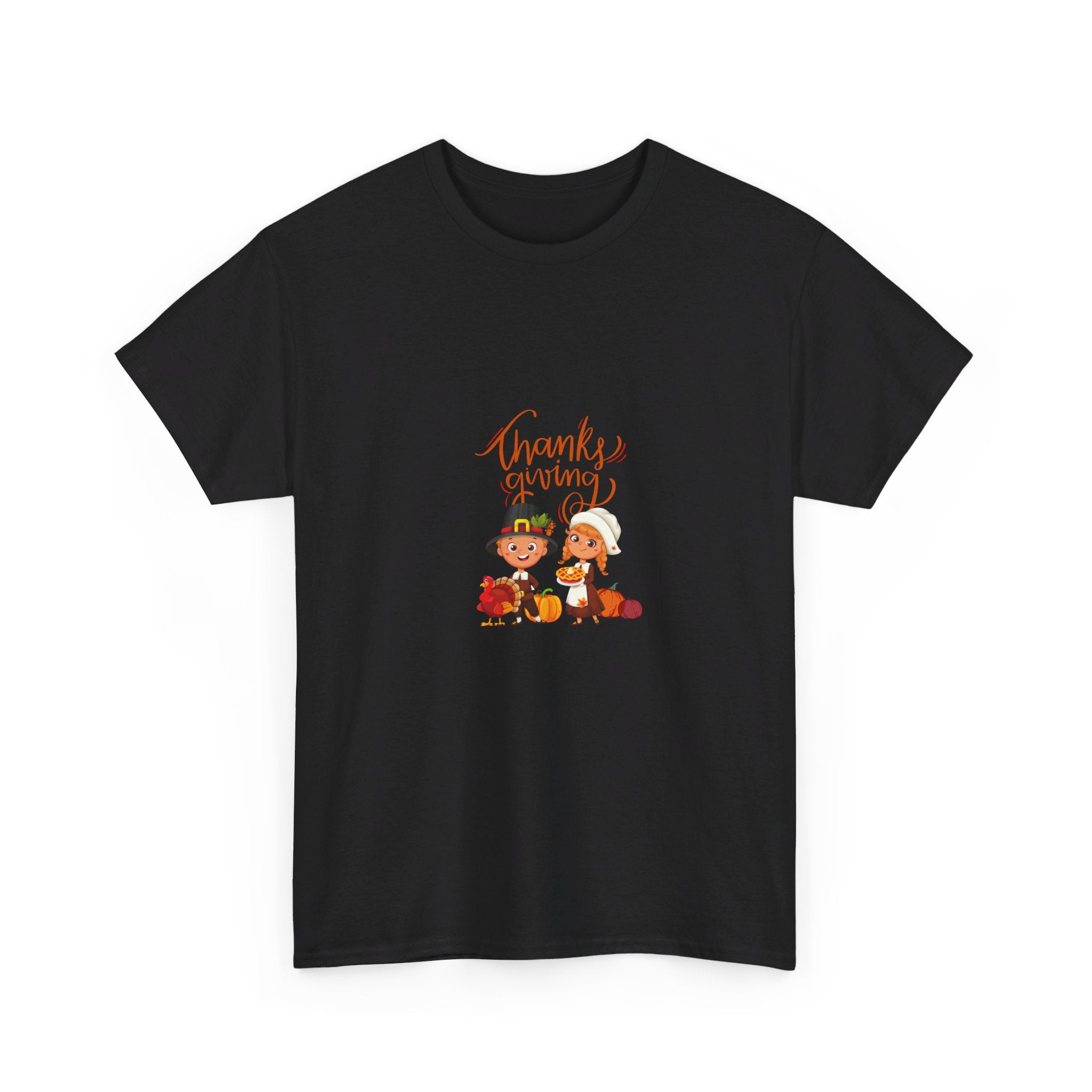 Happy Thanksgiving Unisex Heavy Cotton Tee