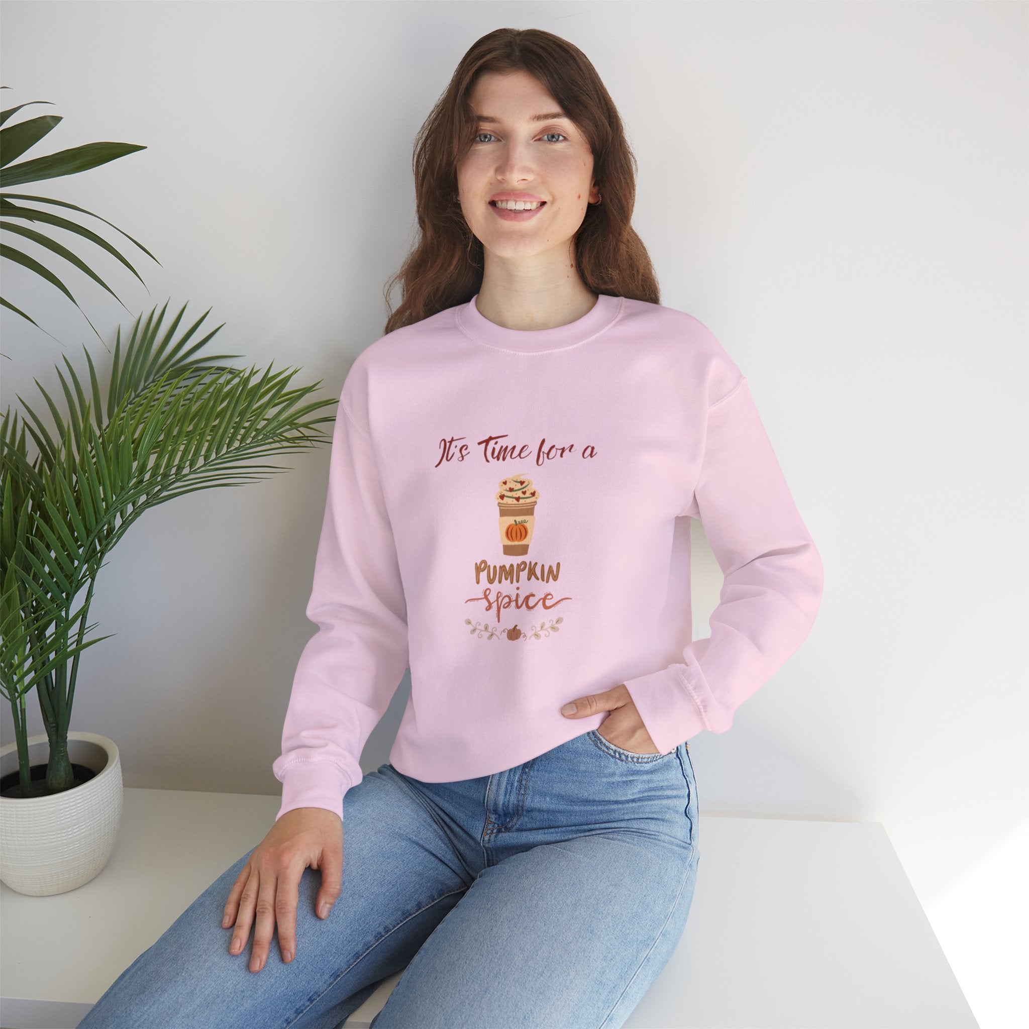 It's Time For A Pumpkin Spice Unisex Heavy Blend™ Crewneck Sweatshirt