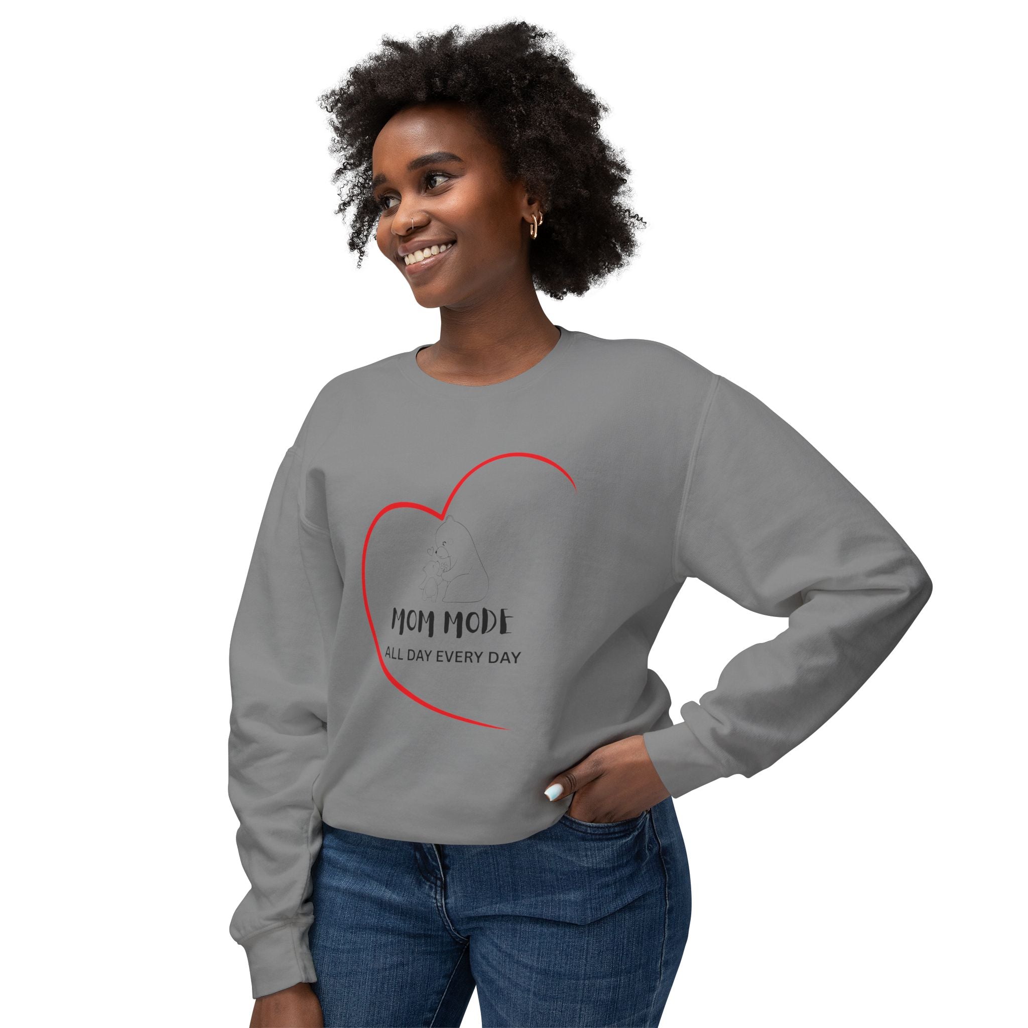 Mom Mode Lightweight Crewneck Sweatshirt