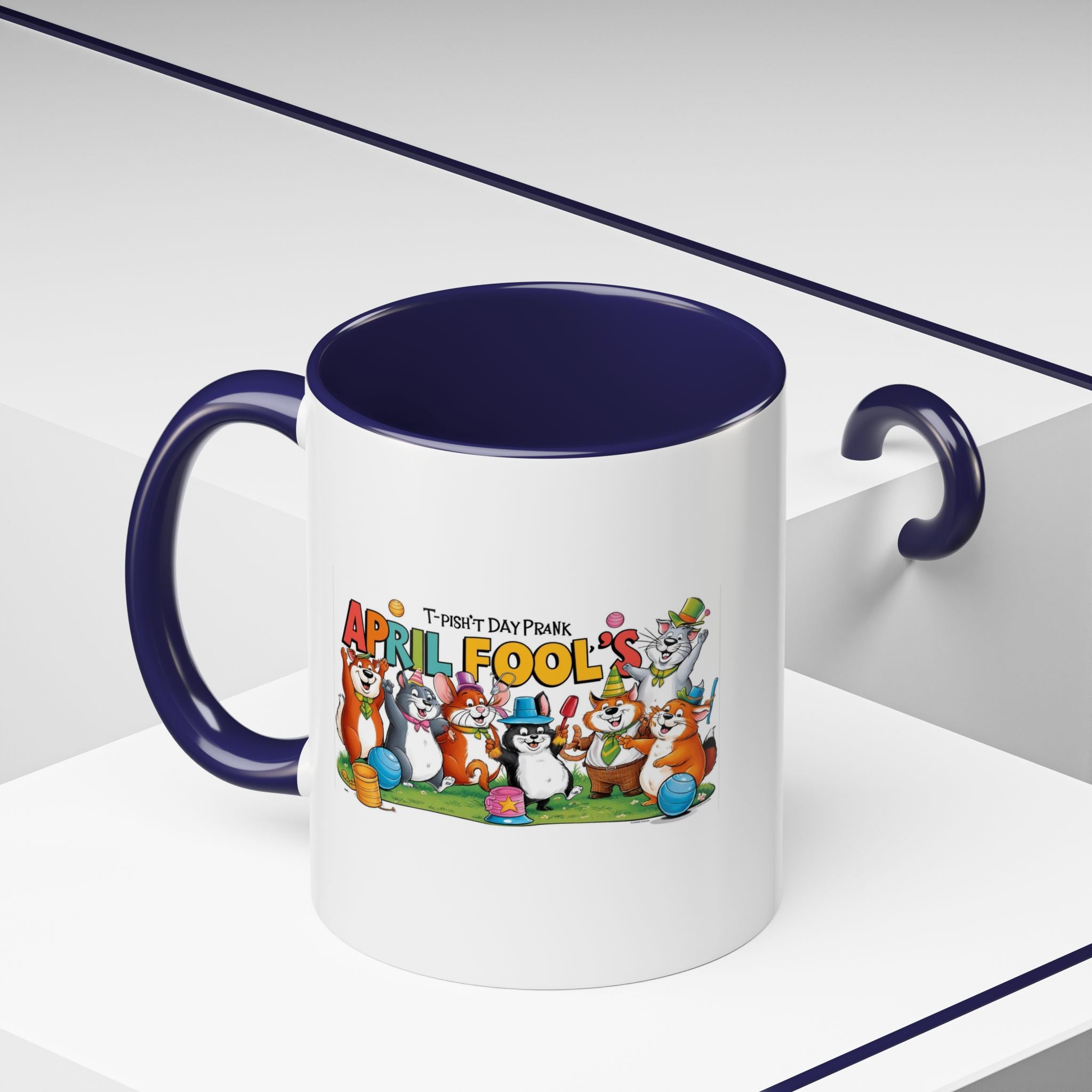 T-Pish'-T Day Prank Accent Coffee Mug