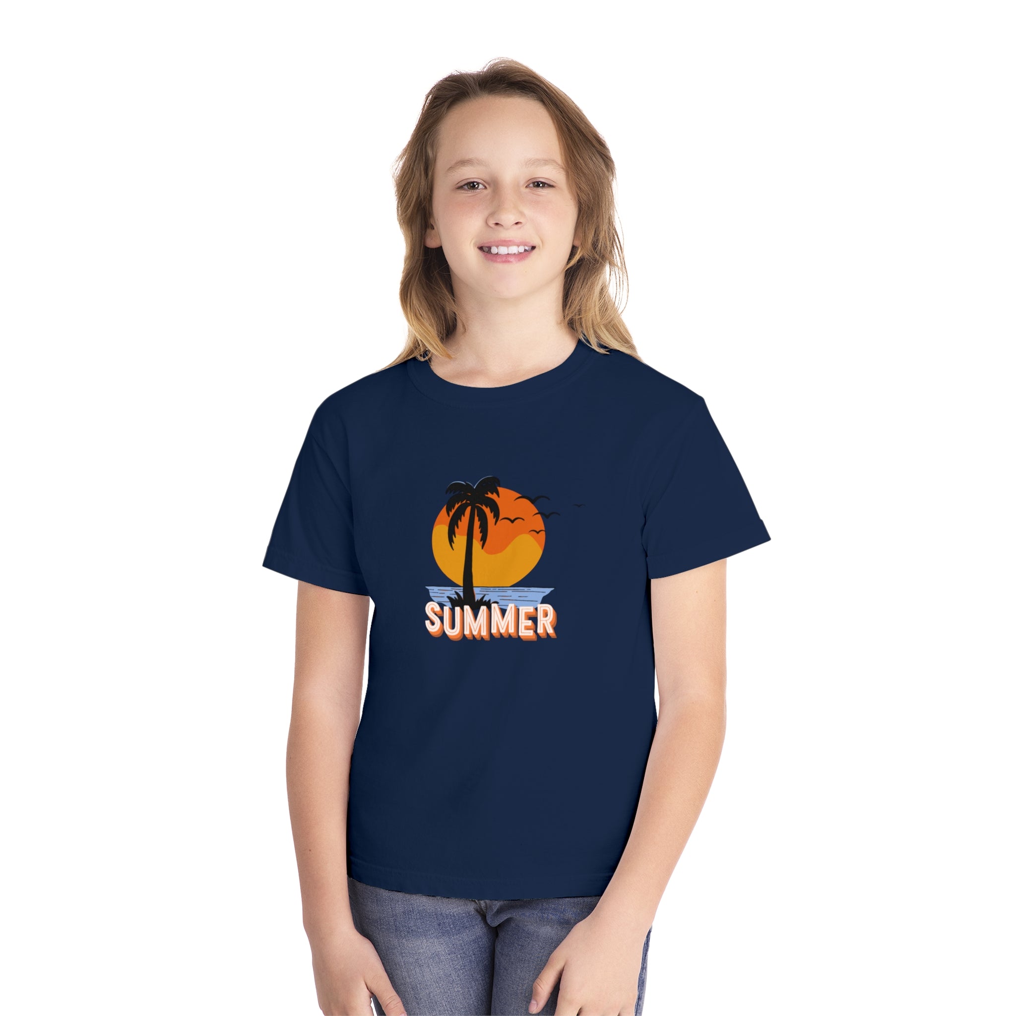 Summer Sunset Youth Midweight Tee