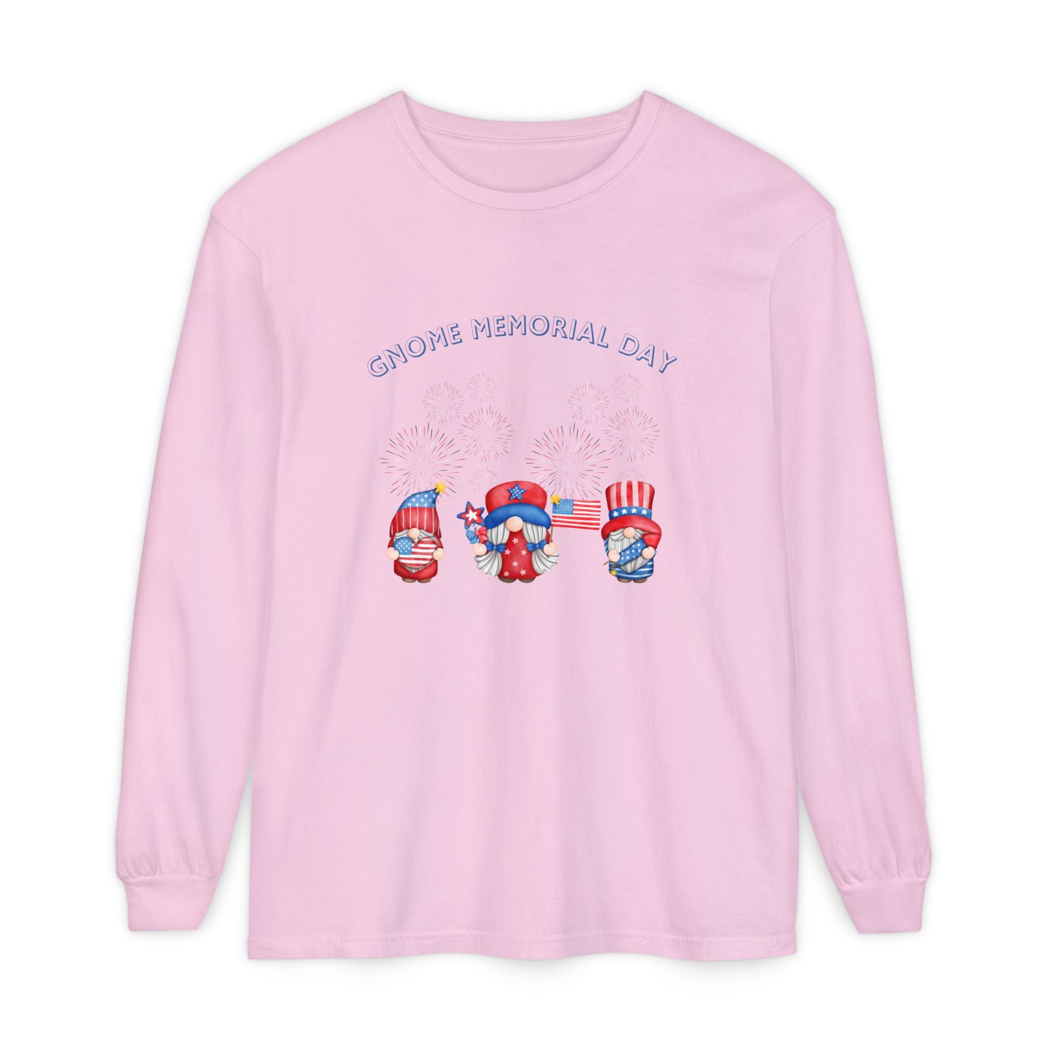 Gnome Memorial Day Long Sleeve T-Shirt