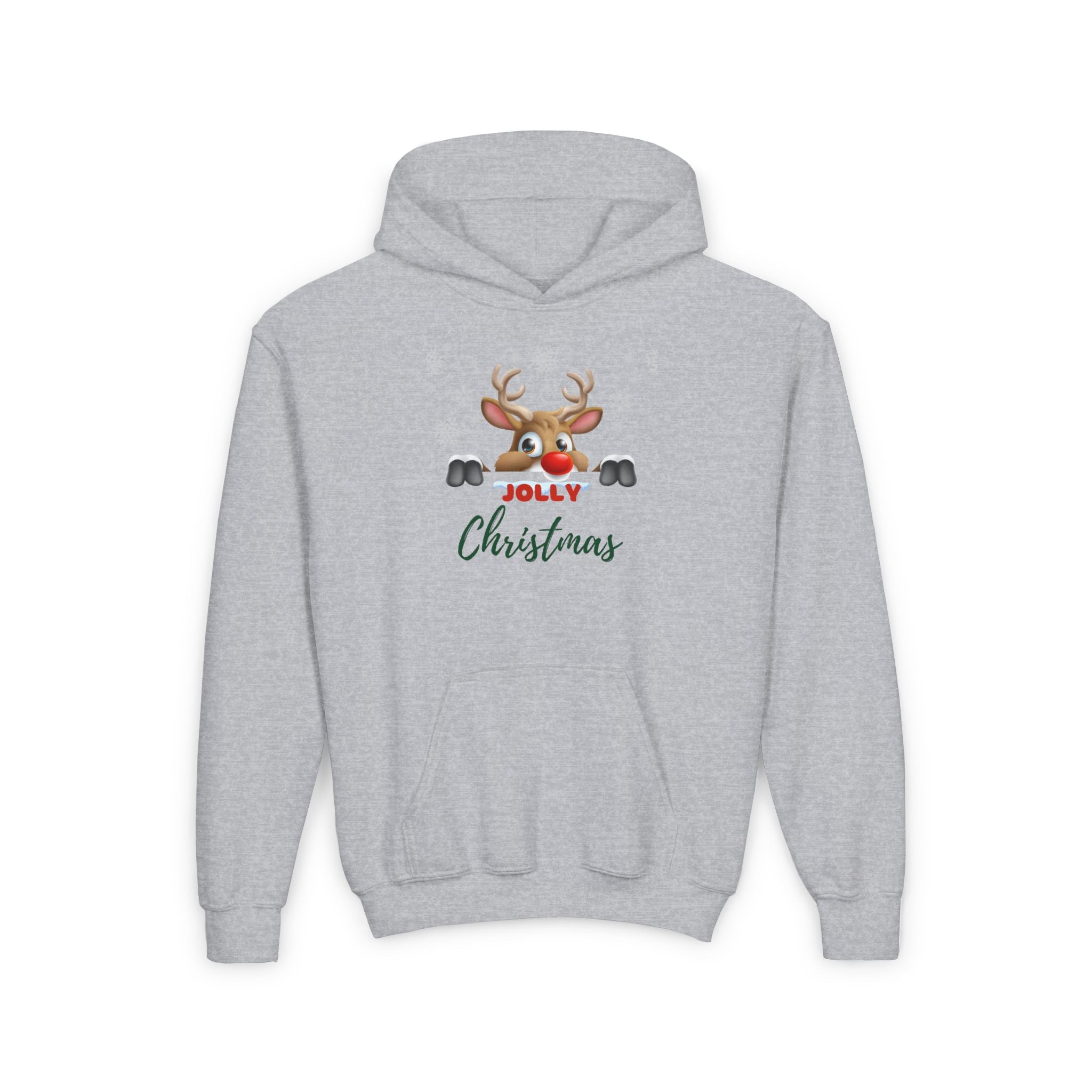 Jolly Christmas Youth Heavy Blend Hooded Sweatshirt