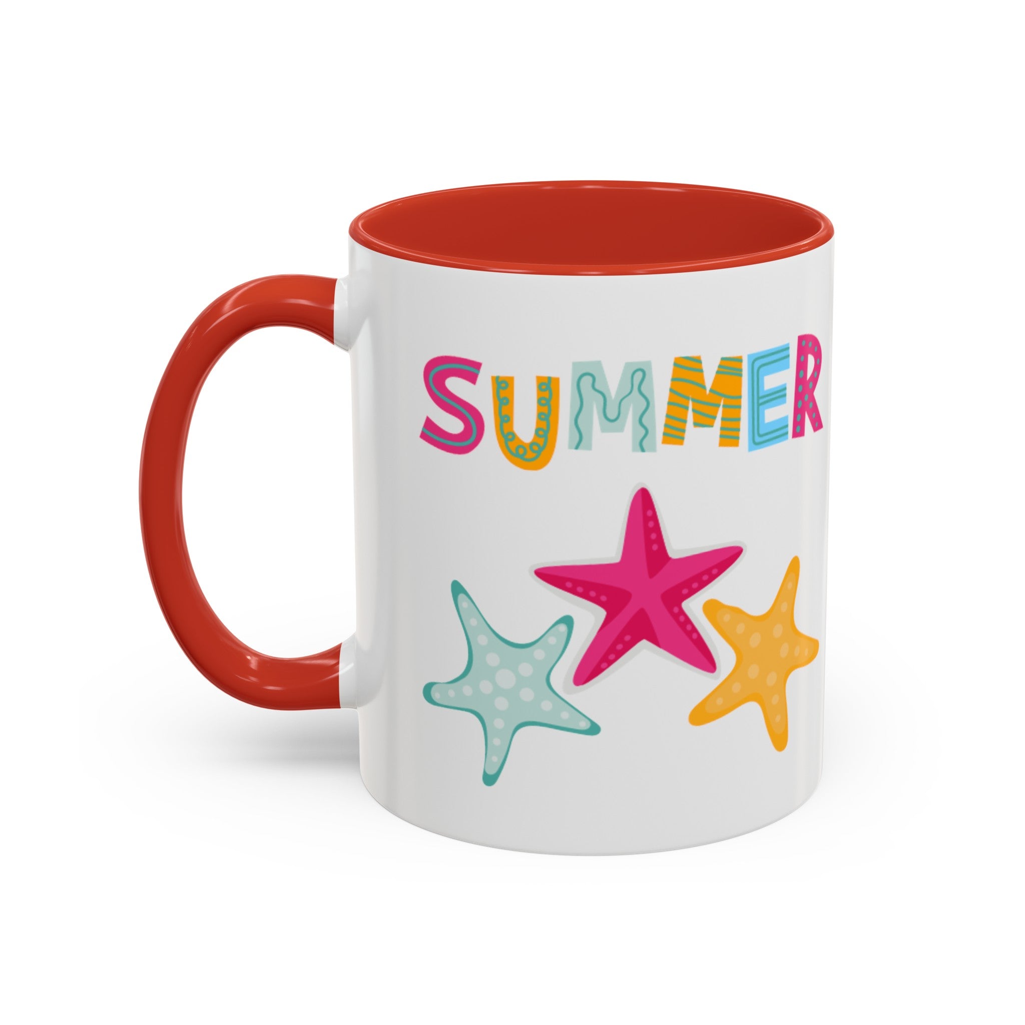 Summer Starfish Accent Coffee Mug (11, 15oz)