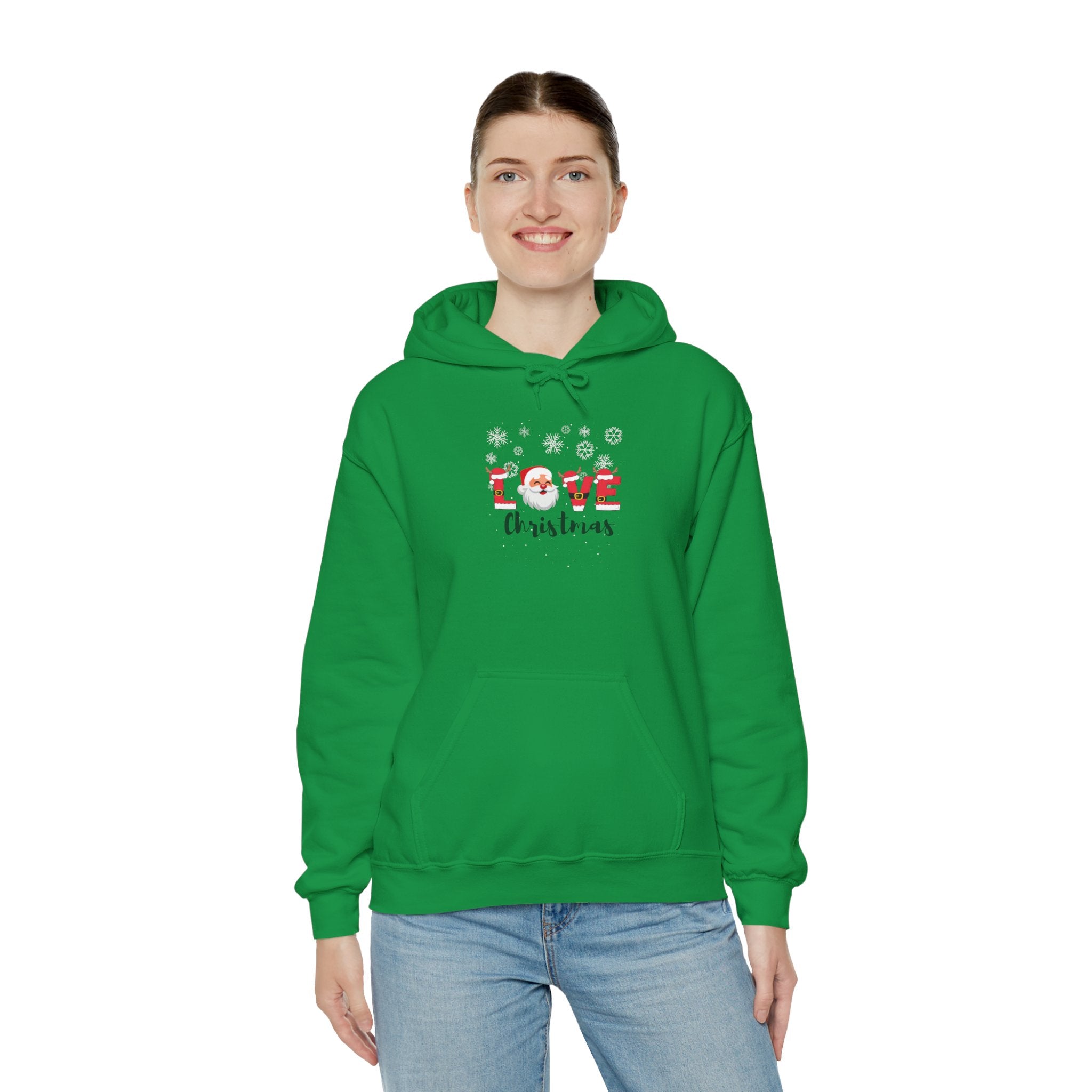 Santa Loves Christmas Unisex Heavy Blend™ Hooded Sweatshirt