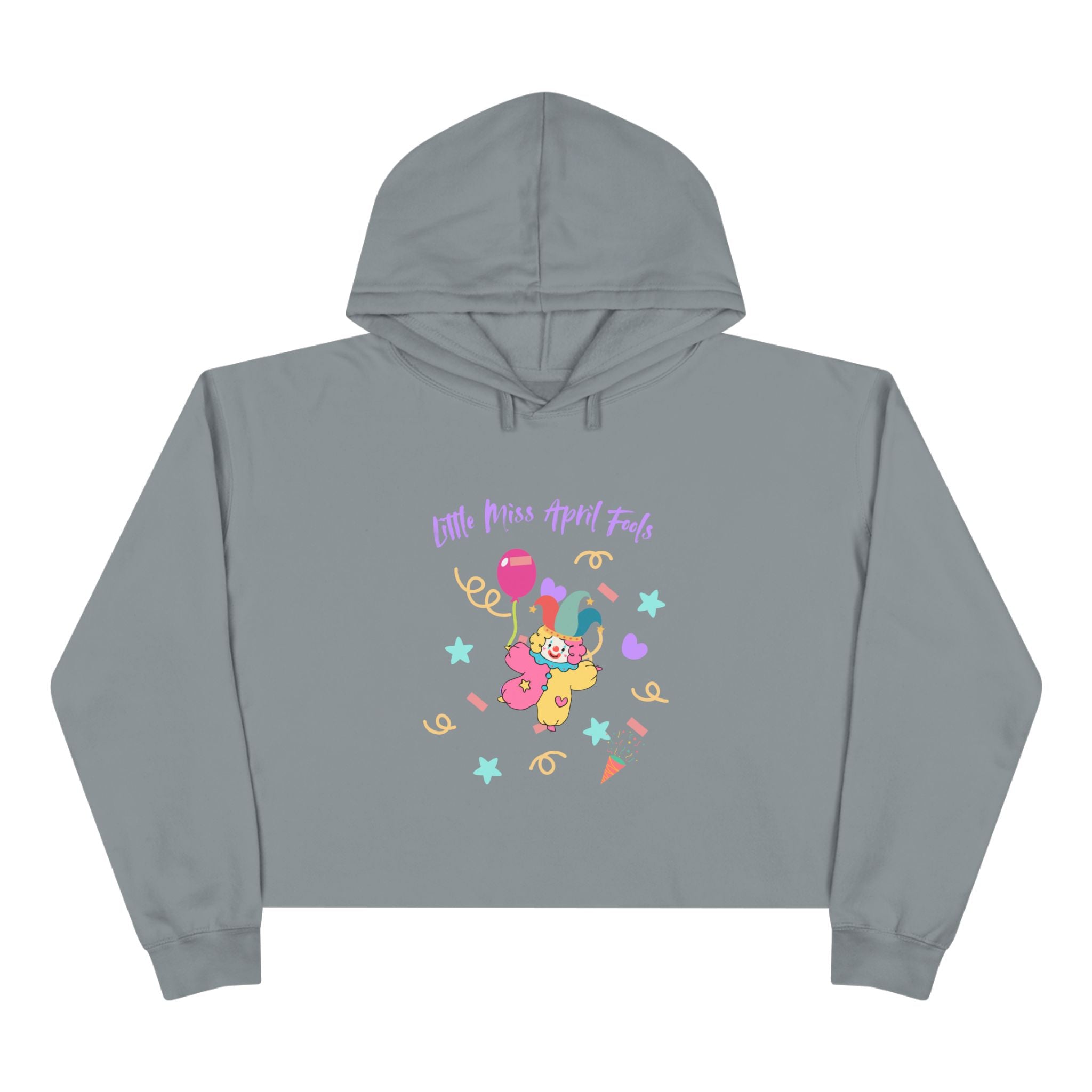 Little Miss April Fool's Day Crop Hoodie