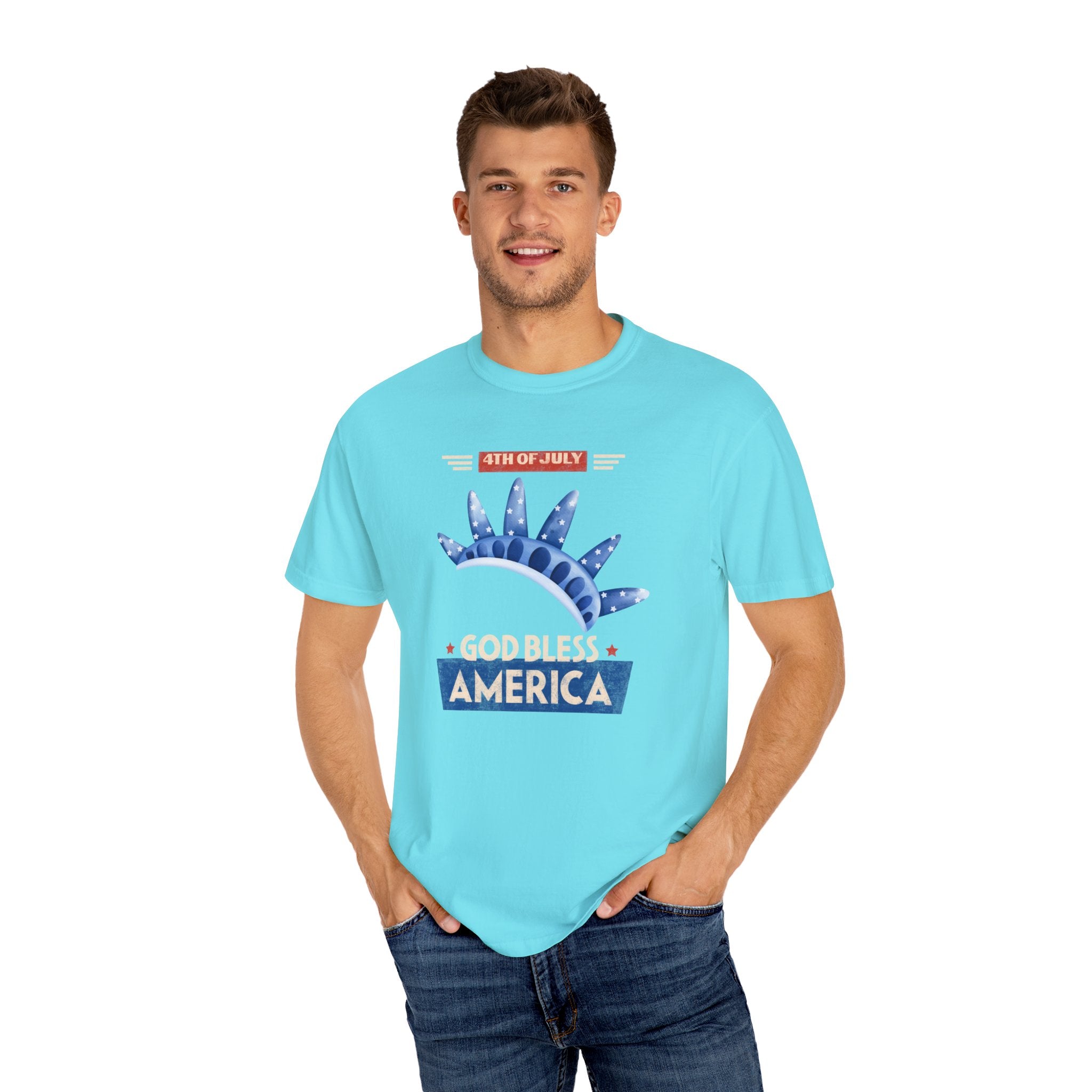God Bless America Unisex Garment-Dyed T-shirt