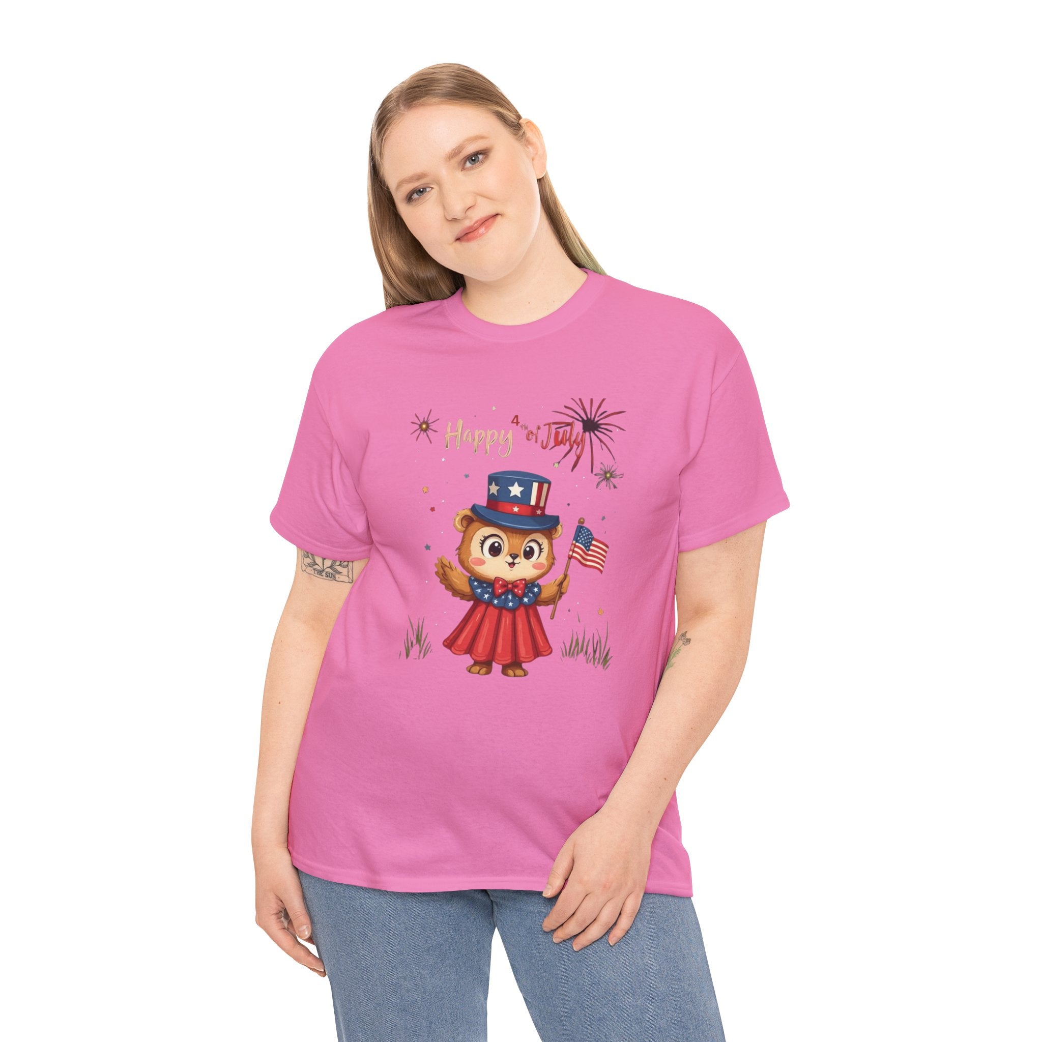 Happy Independence Day Unisex Heavy Cotton T-Shirt