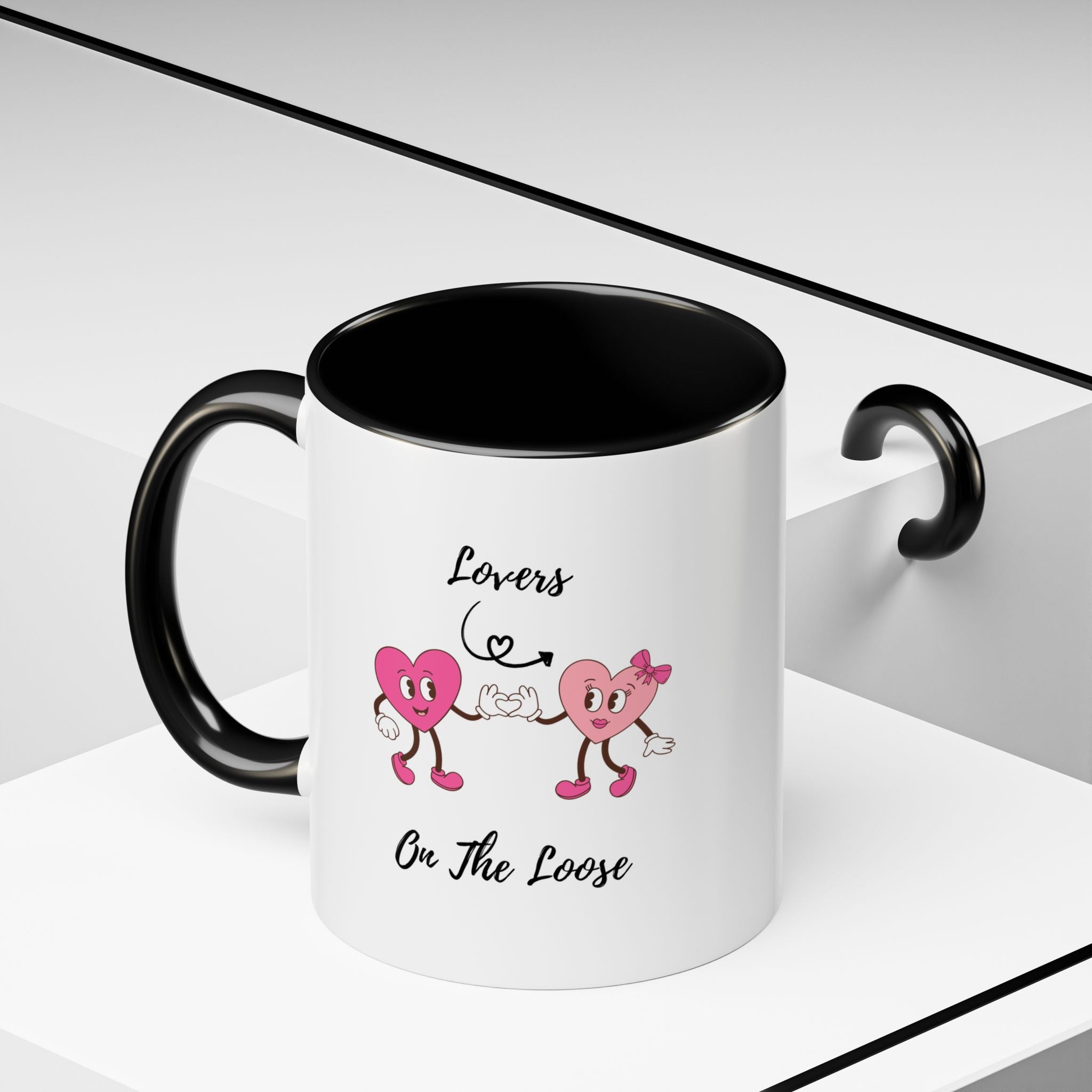 Lovers On The Loose Accent Coffee Mug (11, 15oz)