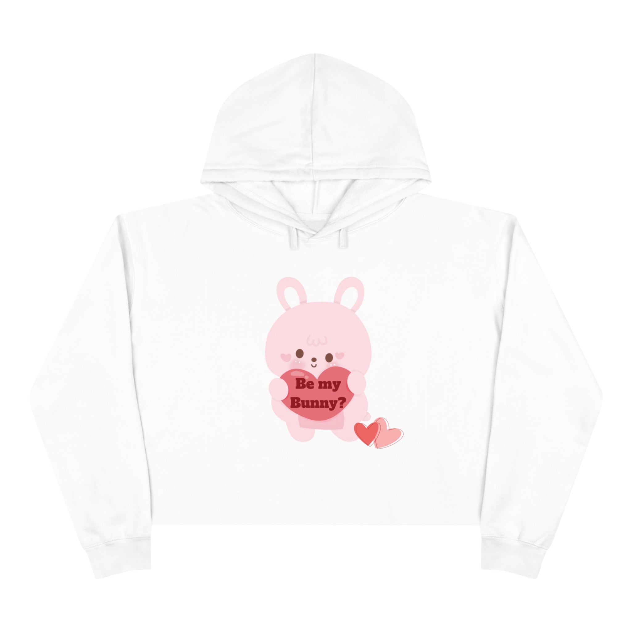 V-Day Bunny Crop Hoodie