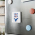 Land Of The Free Home Of The Brave Porcelain Magnet, Square