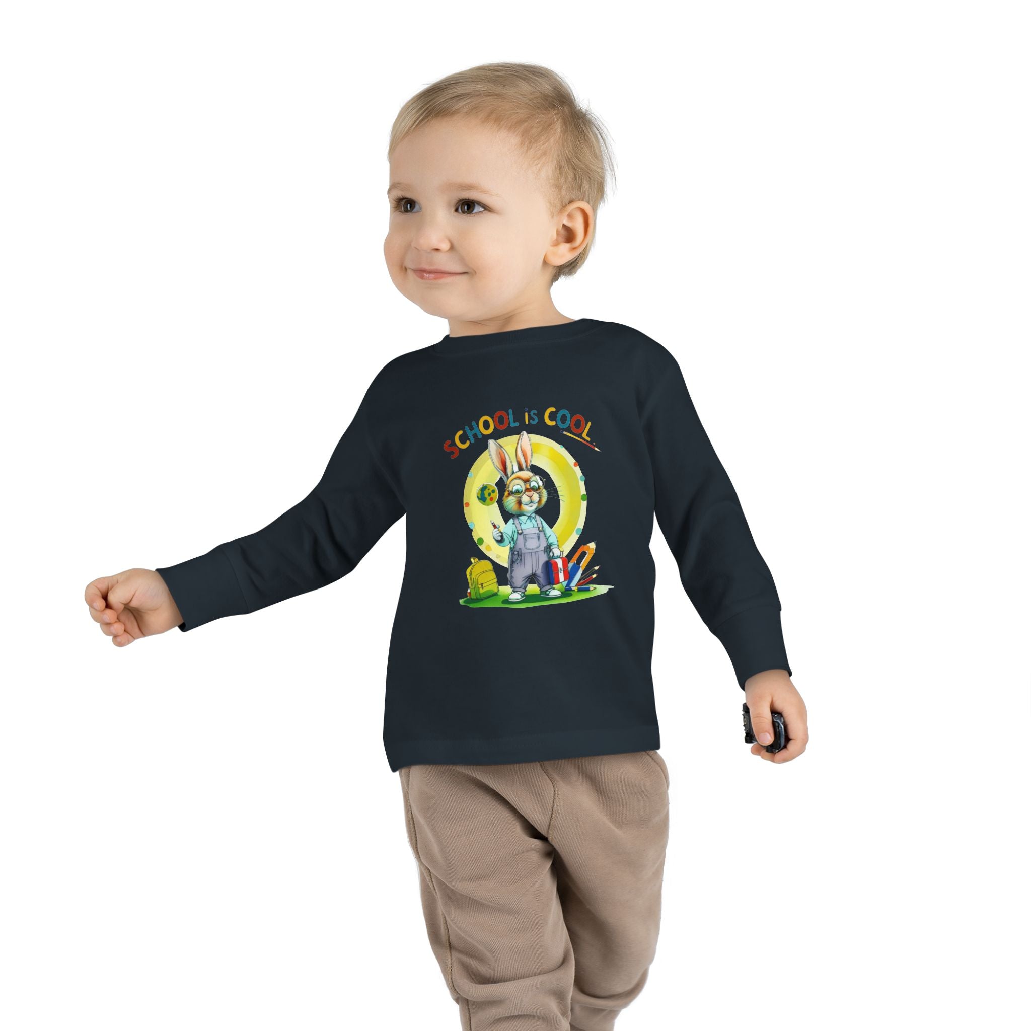 School is Cool Toddler Long Sleeve Tee