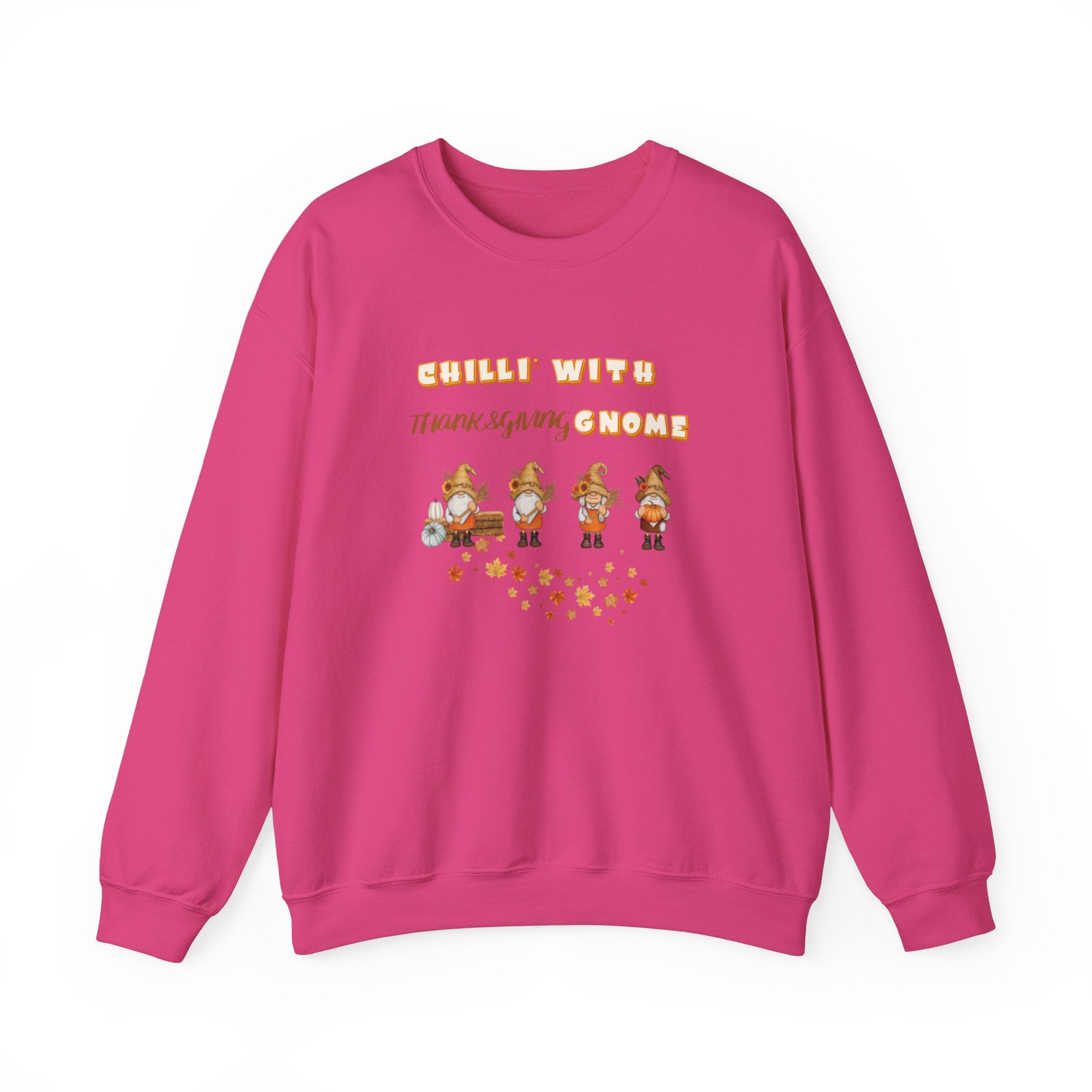 Chilli" With Thanksgiving Gnome Unisex Heavy Blend™ Crewneck Sweatshirt