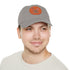 Best Dad Ever Hat with Leather Patch (Round)