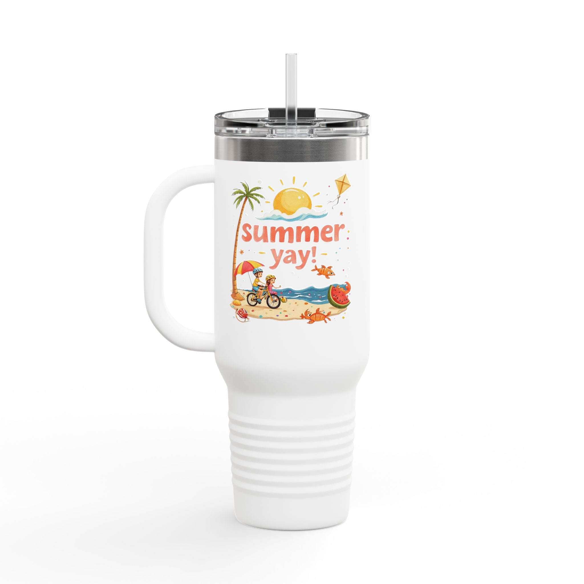 Summer Yay! Insulated Travel Mug, 40oz