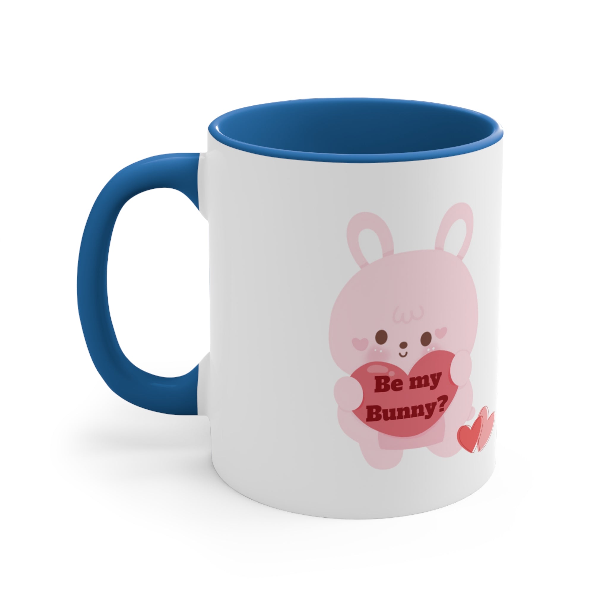 V-Day Bunny Accent Coffee Mug, 11oz