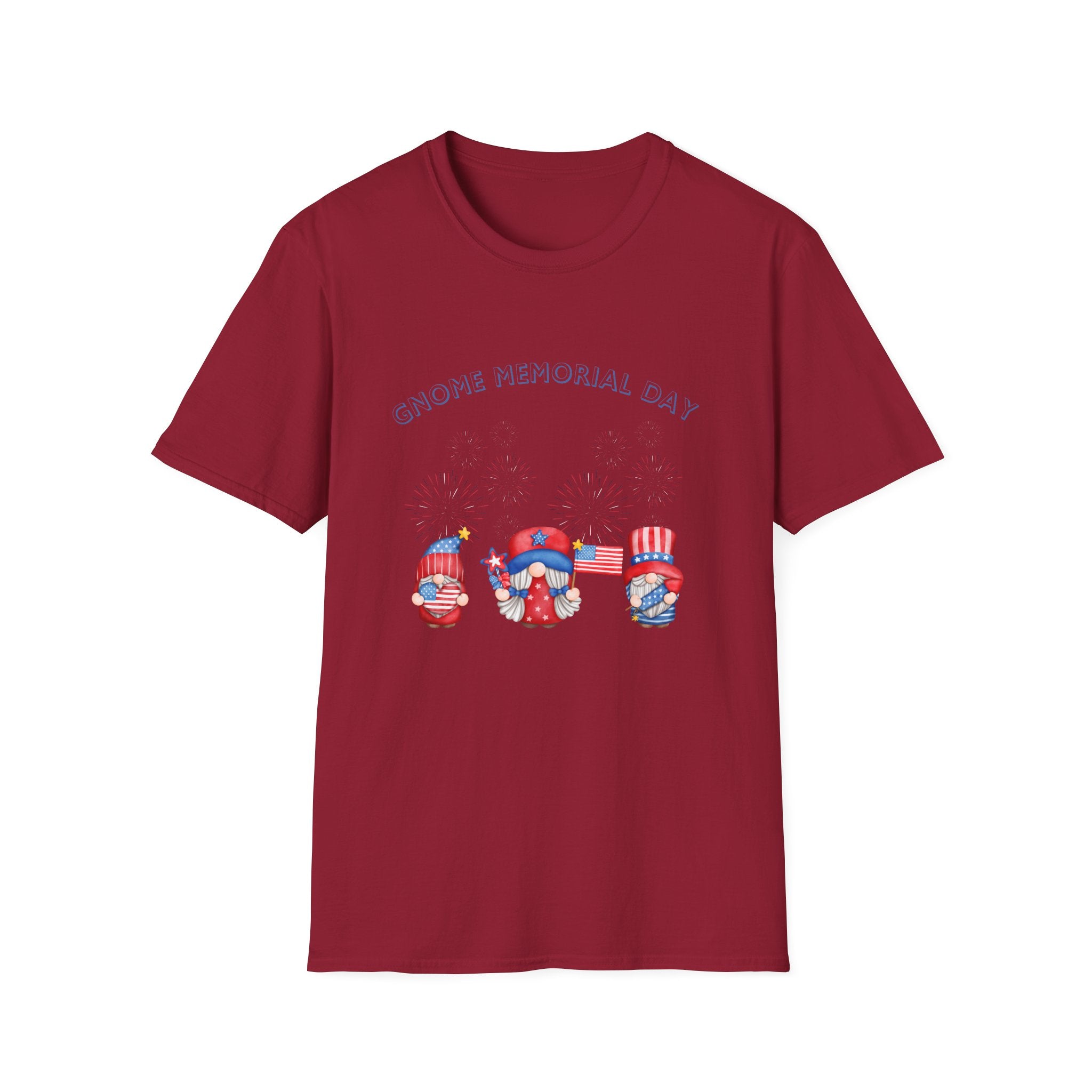 Gnome Memorial Day Unisex T-Shirt - Celebrate with Fun Design