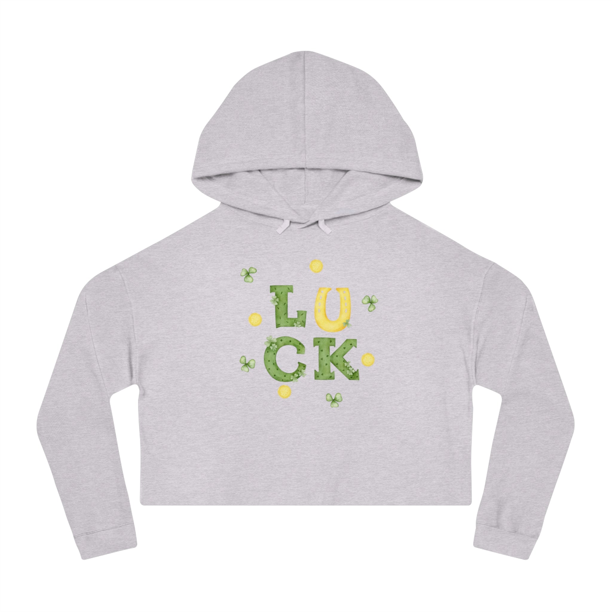 St Paddy's Day Women’s Cropped Hooded Sweatshirt