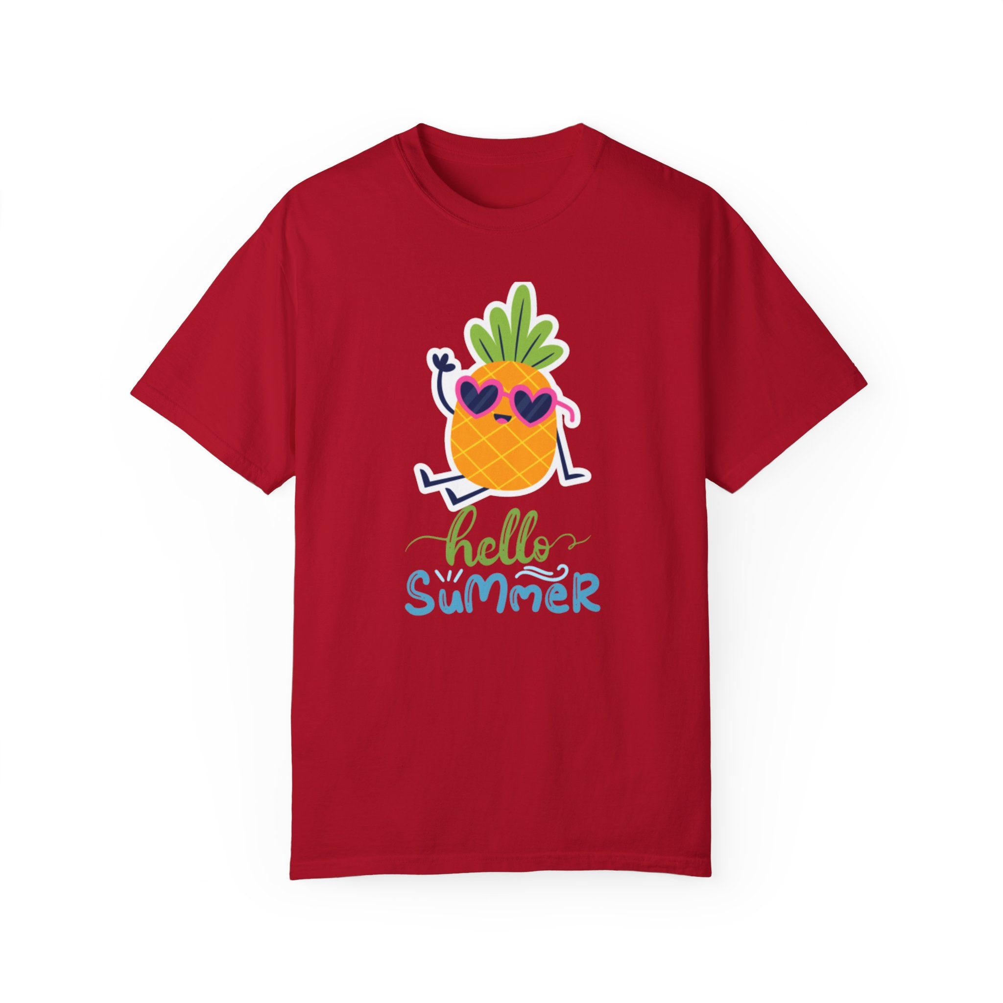 Hello Summer Fun Unisex Garment-Dyed T-shirt