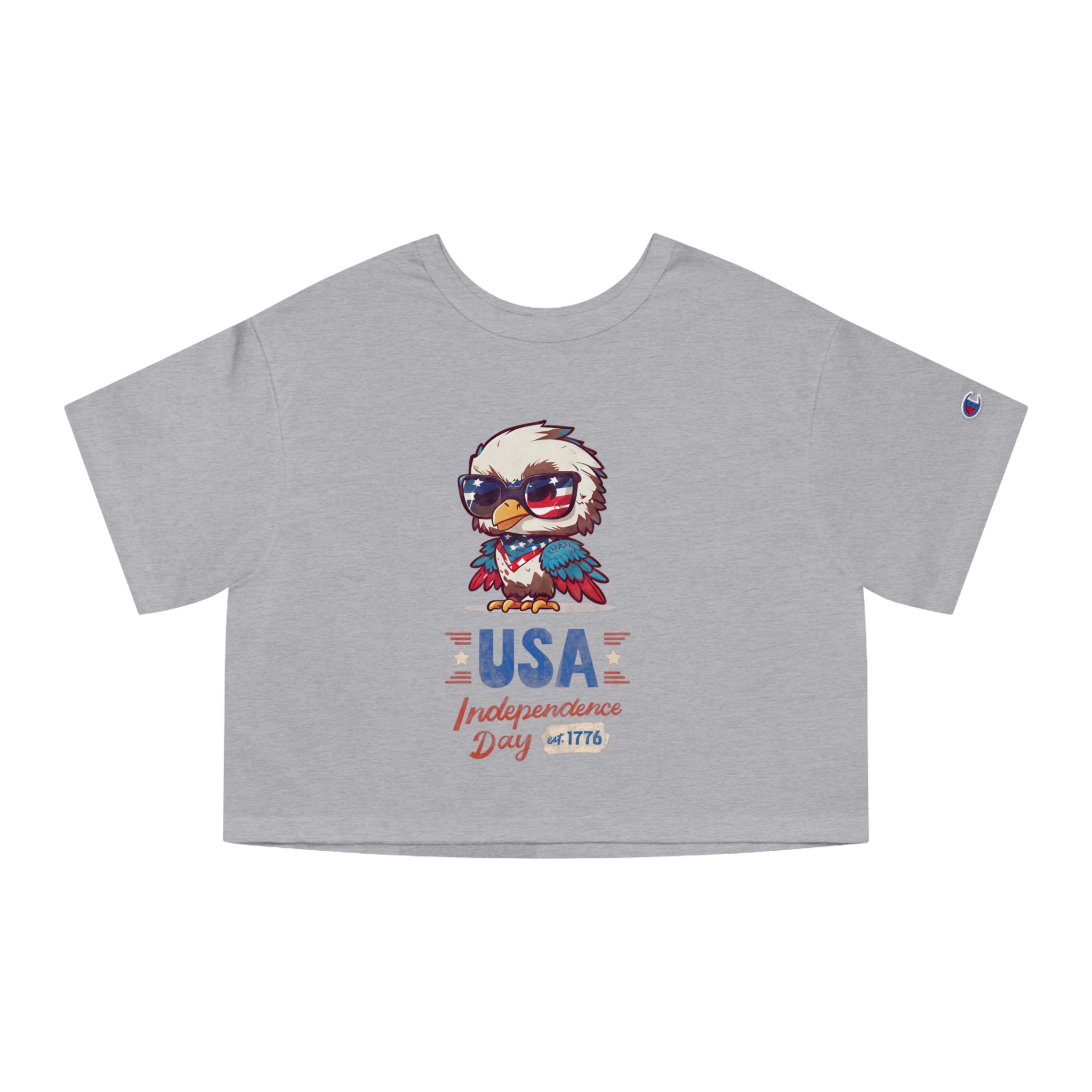 USA Independence Day Champion Women's Heritage Cropped T-Shirt