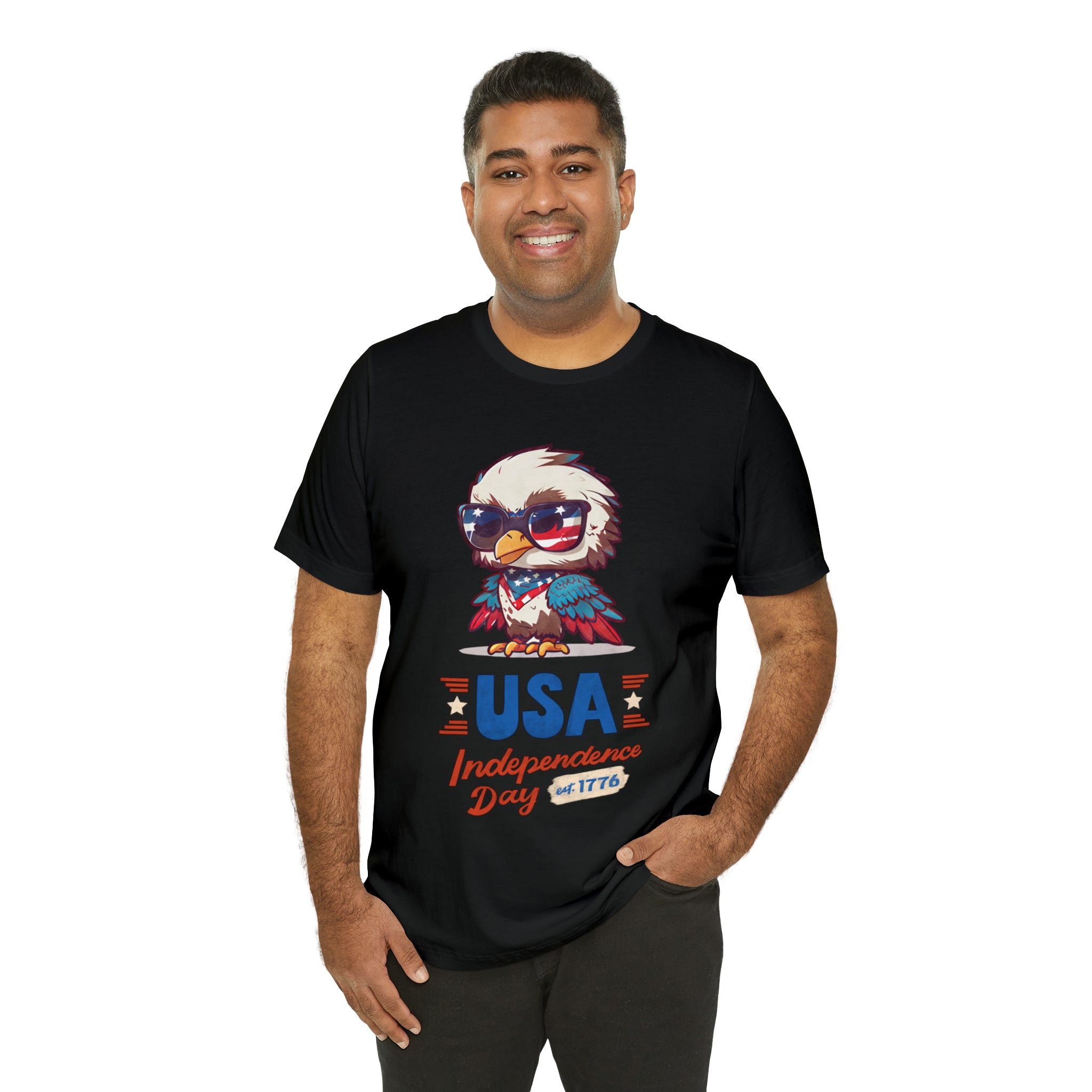 USA Independence Day Unisex Jersey Short Sleeve Tee