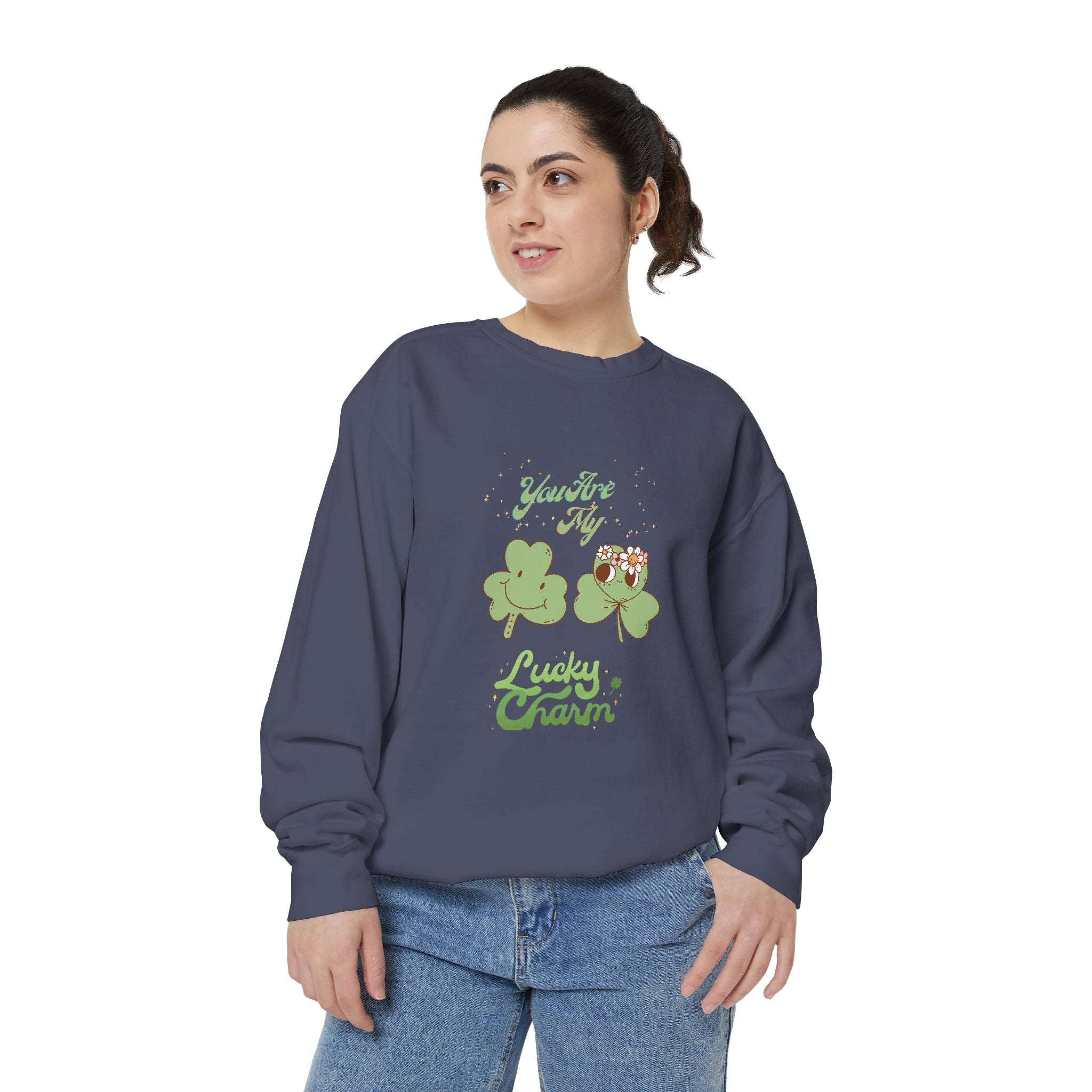 You're My Lucky Charm Sweatshirt - Unisex Garment-Dyed for St. Patrick's Day