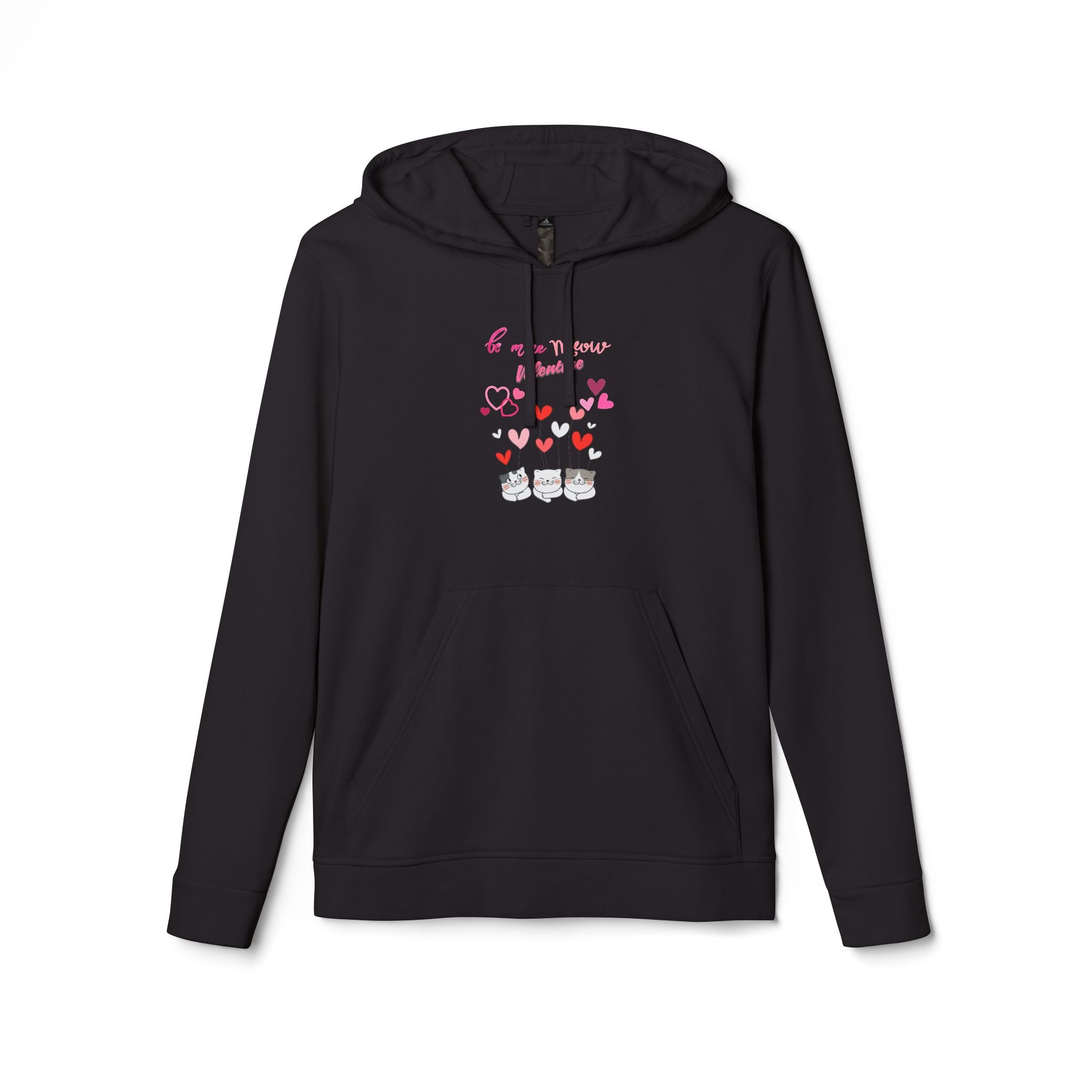 Meow Valentine's Day Adidas Unisex Fleece Hoodie