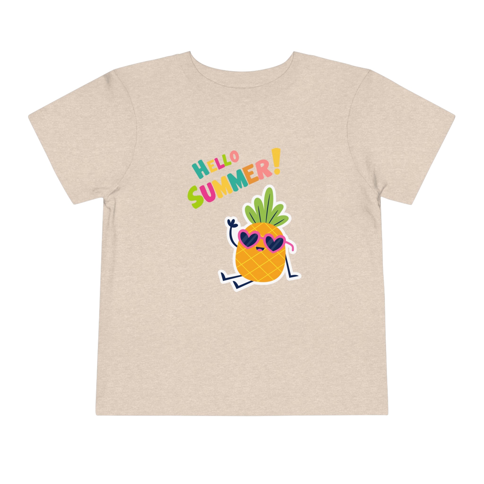 Hello Pineapple Summer Toddler Short Sleeve Tee