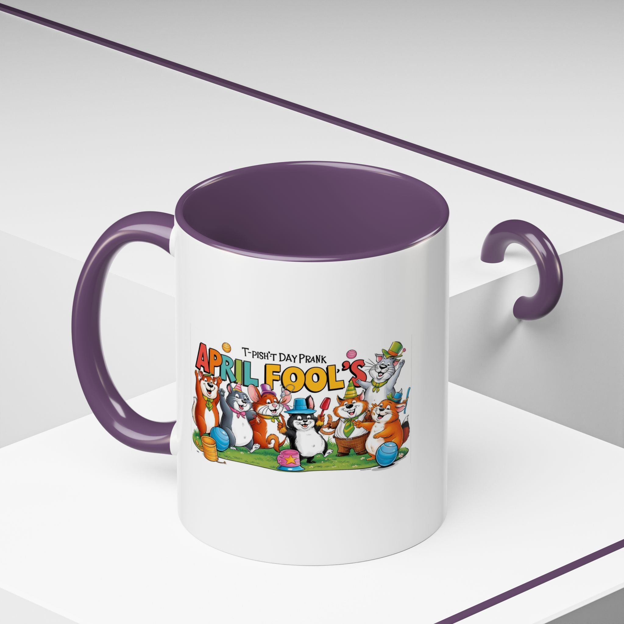 T-Pish'-T Day Prank Accent Coffee Mug