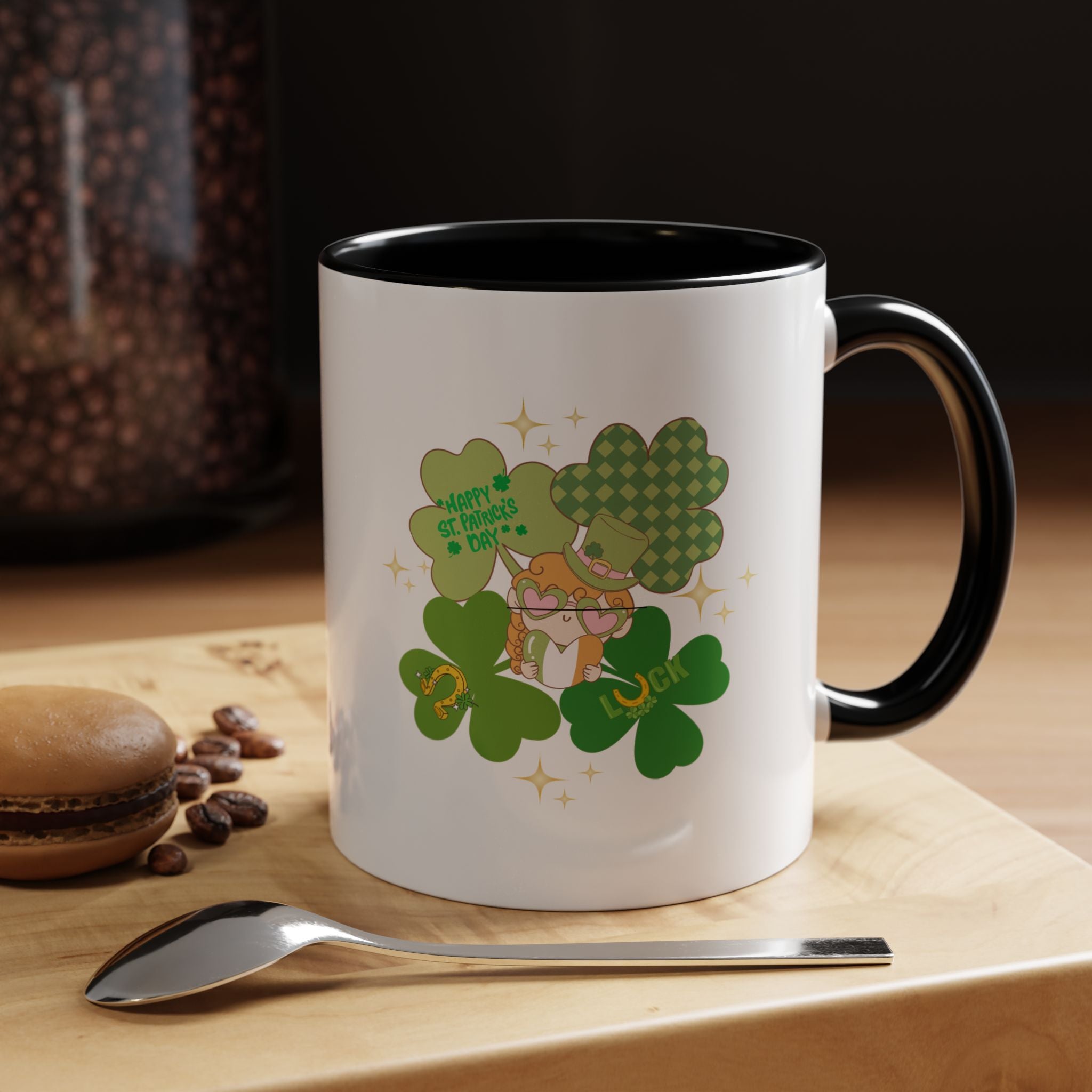 Retro St. Paddy's Day Accent Coffee Mug - 11oz & 15oz