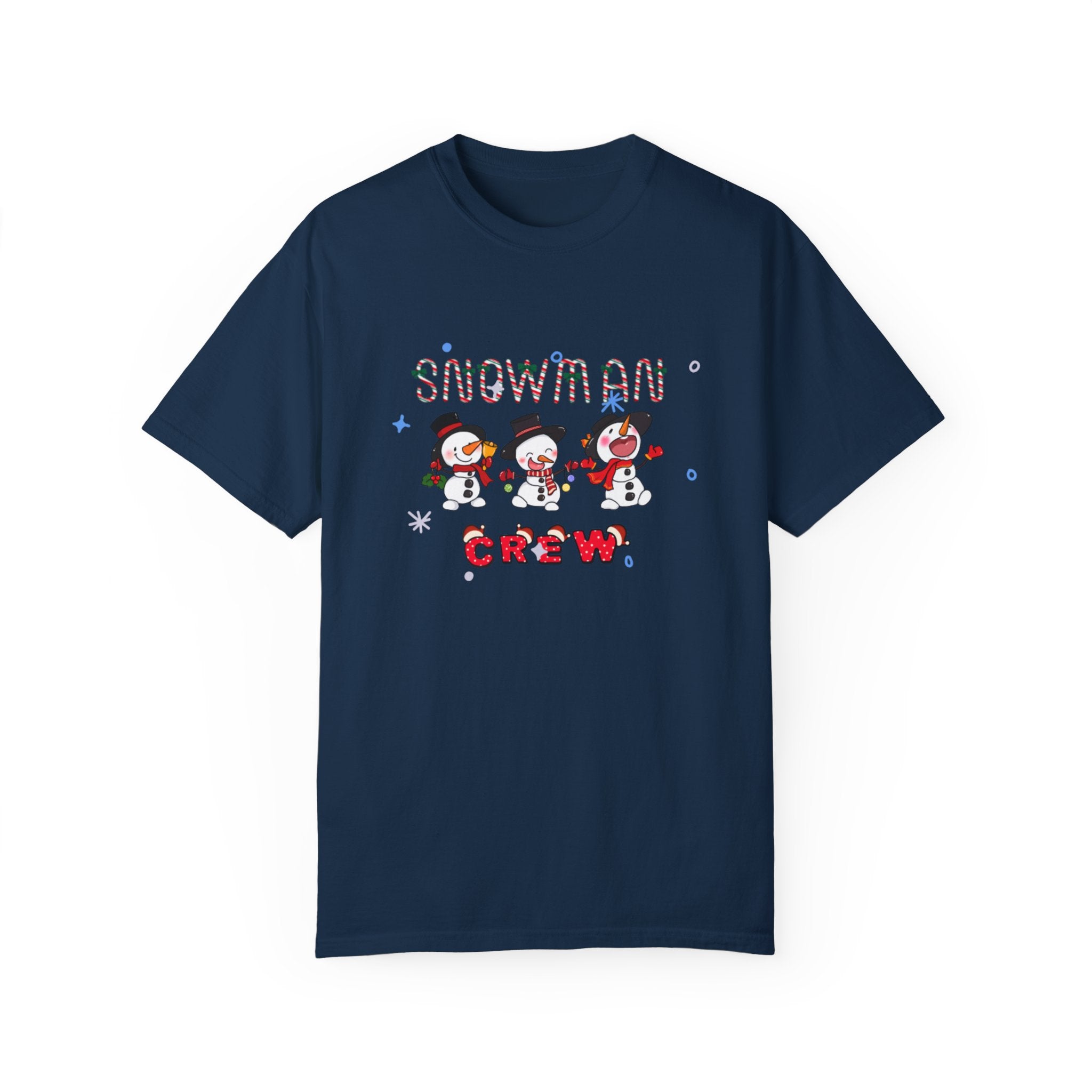 Snowman Crew Unisex Garment-Dyed T-shirt