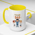 Team Dad Accent Coffee Mug