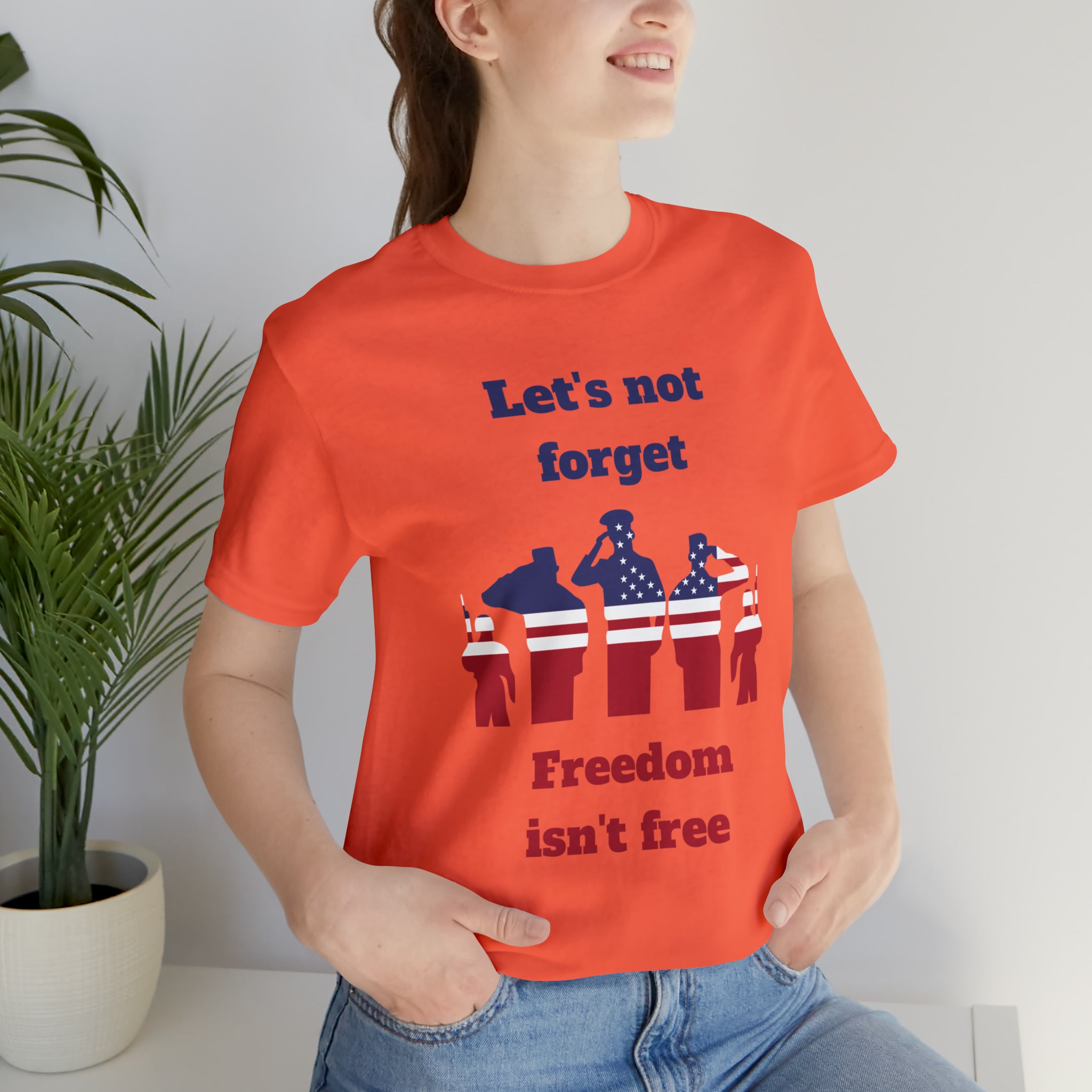 Memorial Day Freedom Is Not Free Unisex Jersey Short Sleeve Tee