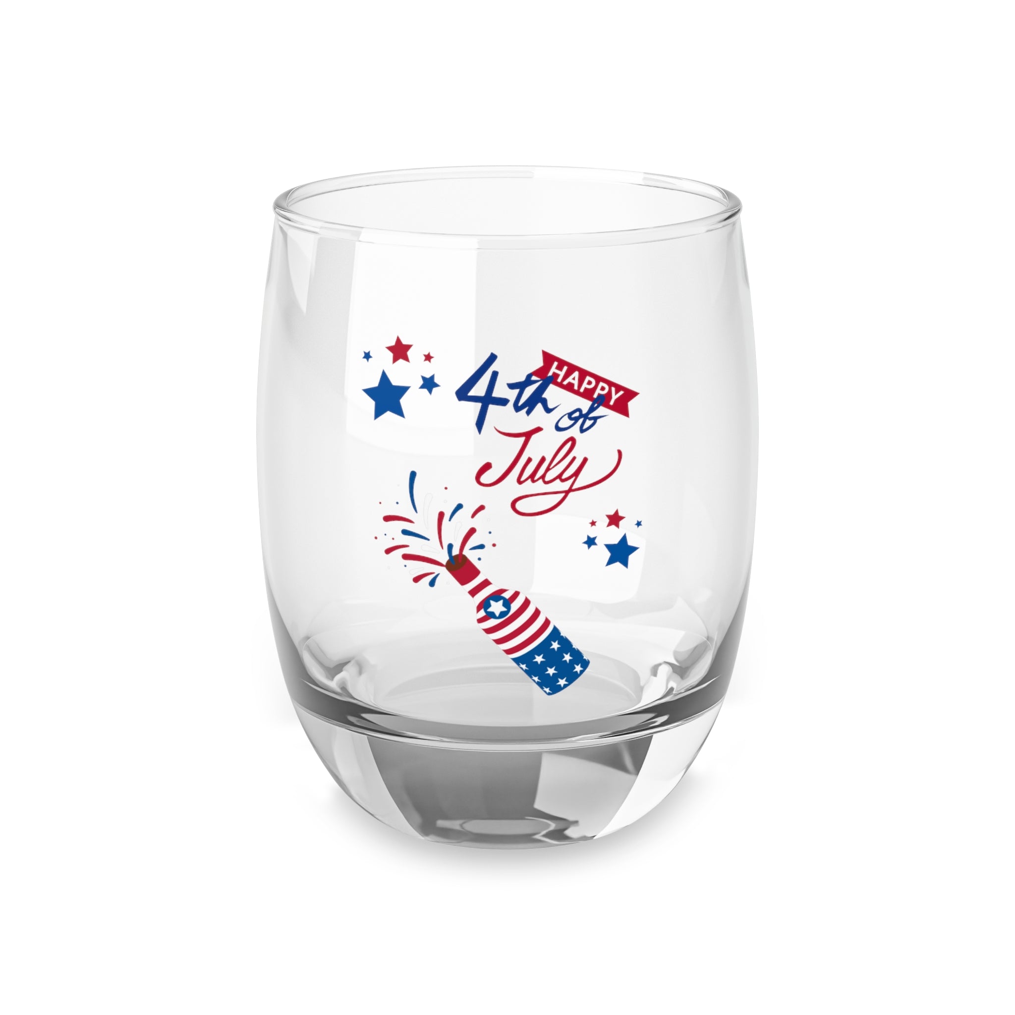 Happy 4th Of July Celebration Whiskey Glass