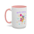 Little Miss April Fool's  Day Accent Coffee Mug - Fun & Whimsical 11oz/15oz