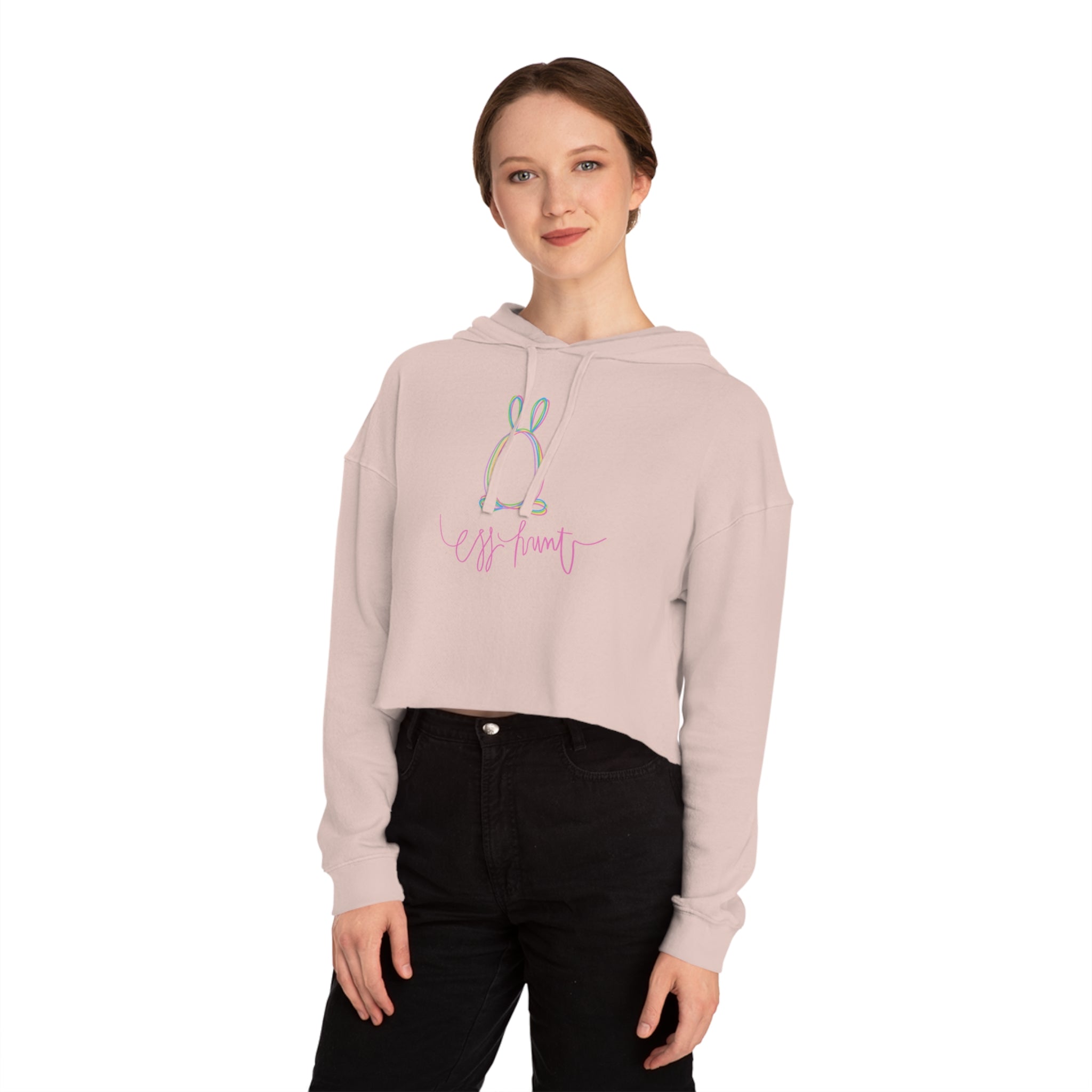 Egg Hunt Women’s Cropped Hooded Sweatshirt