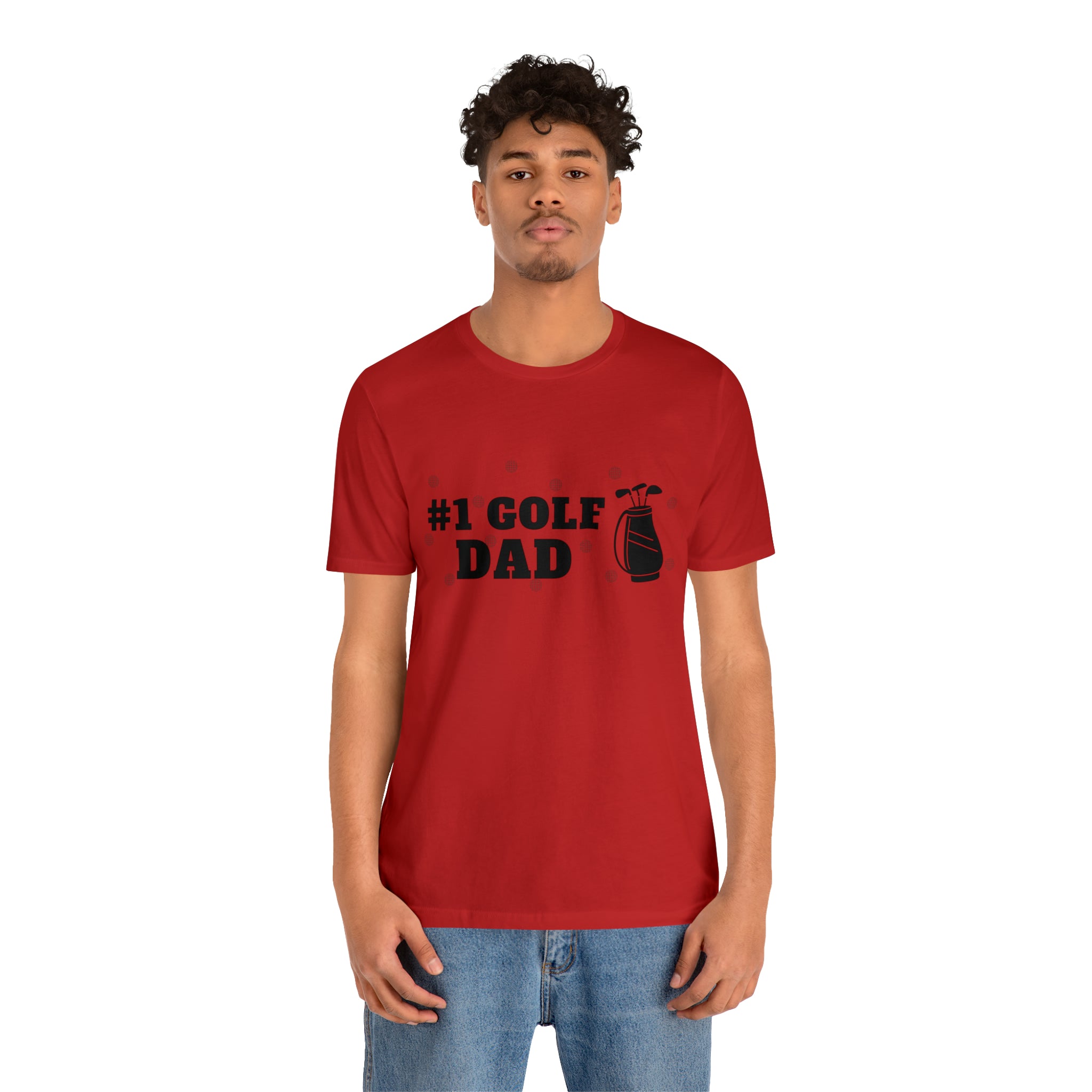 Happy Father's Day Golf Unisex Jersey Short Sleeve Tee