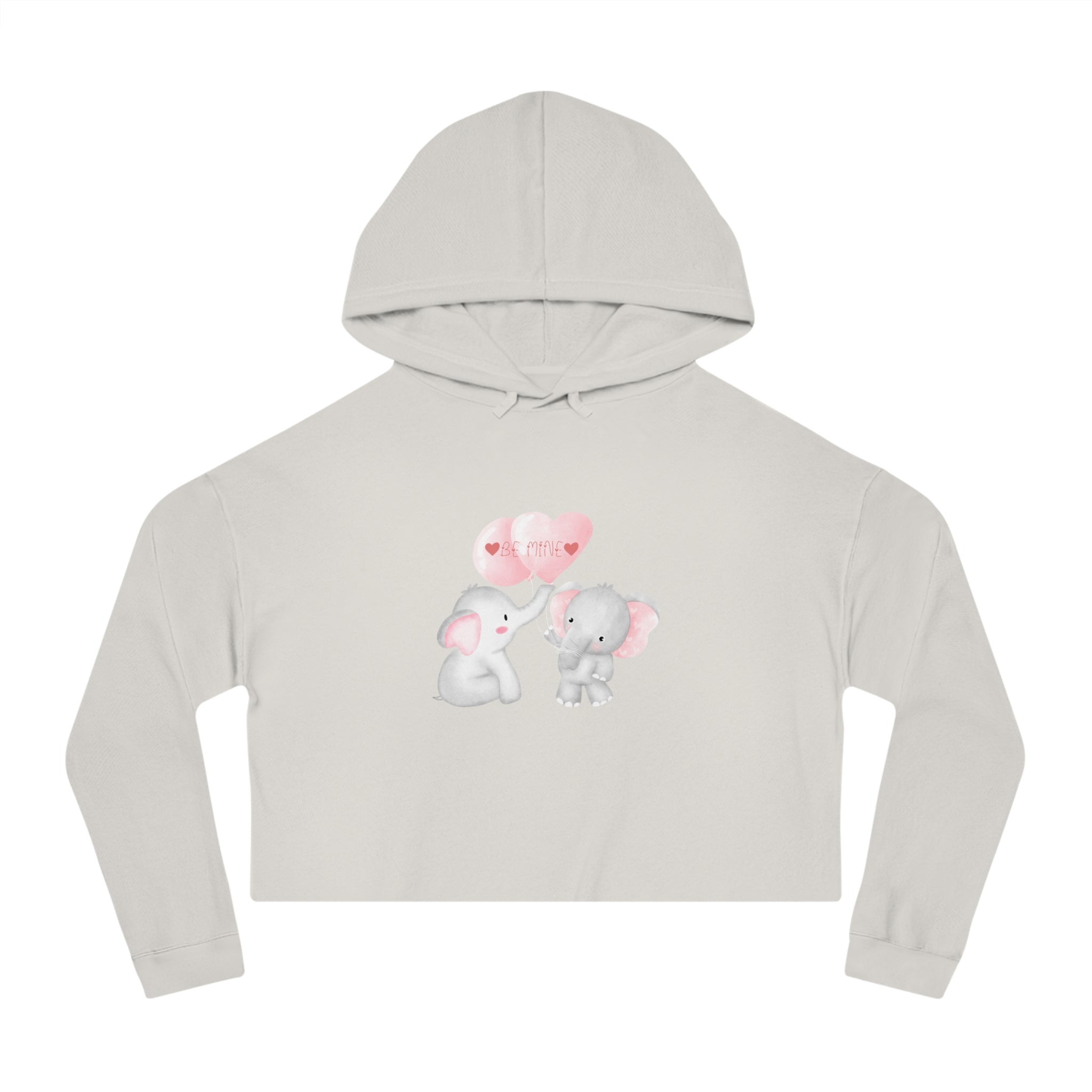 Be Mine Love Women’s Cropped Hooded Sweatshirt