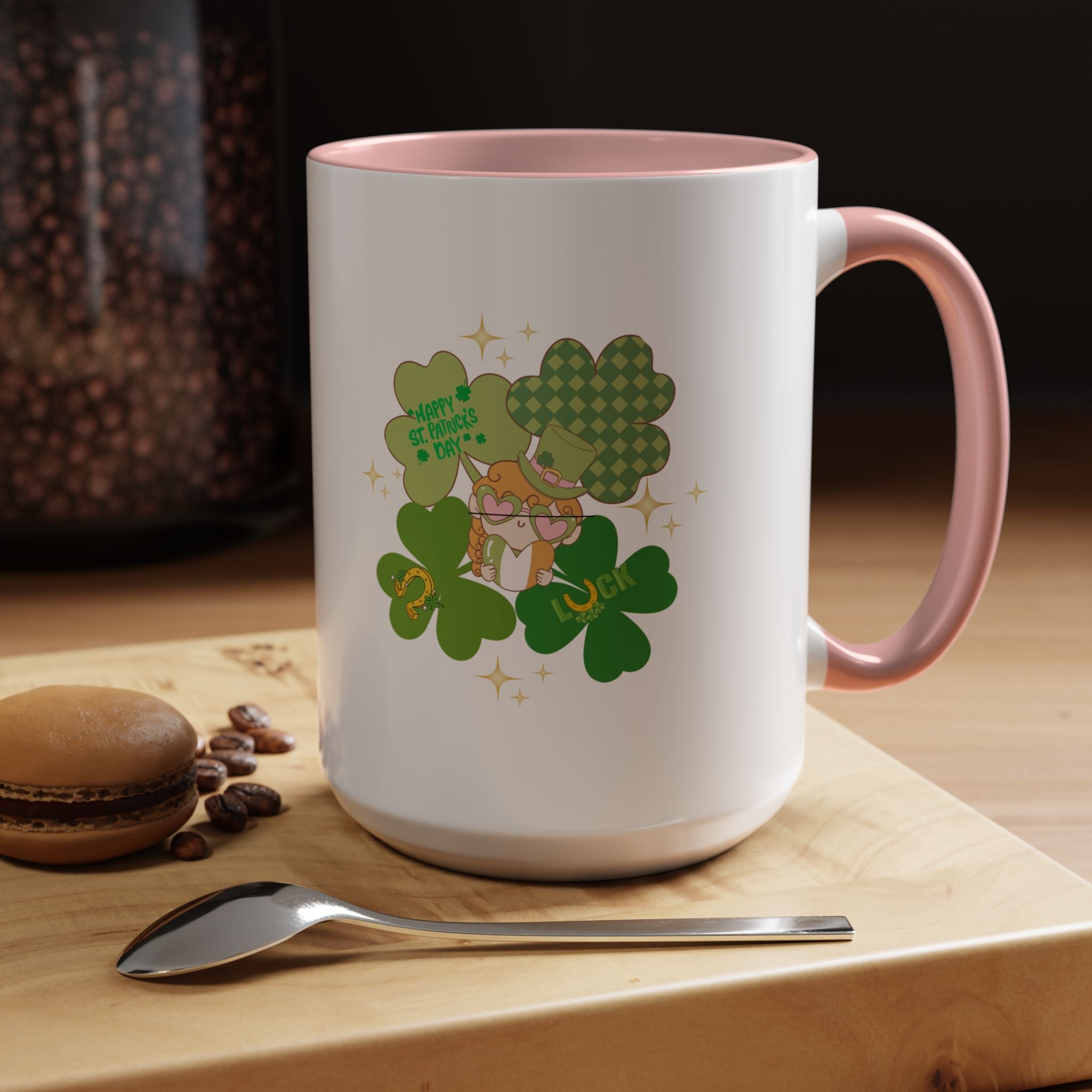 Retro St. Paddy's Day Accent Coffee Mug - 11oz & 15oz