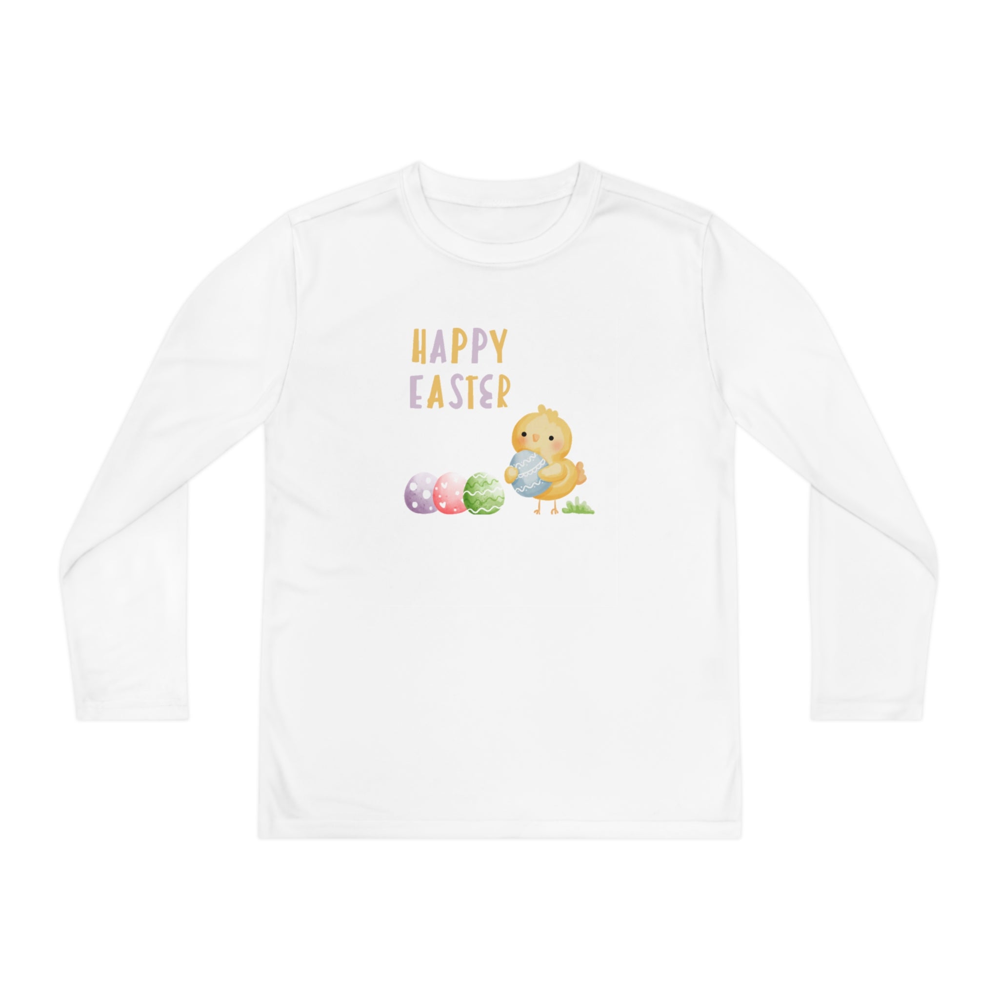 Wishing You A Happy Easter Youth Long Sleeve Competitor Tee