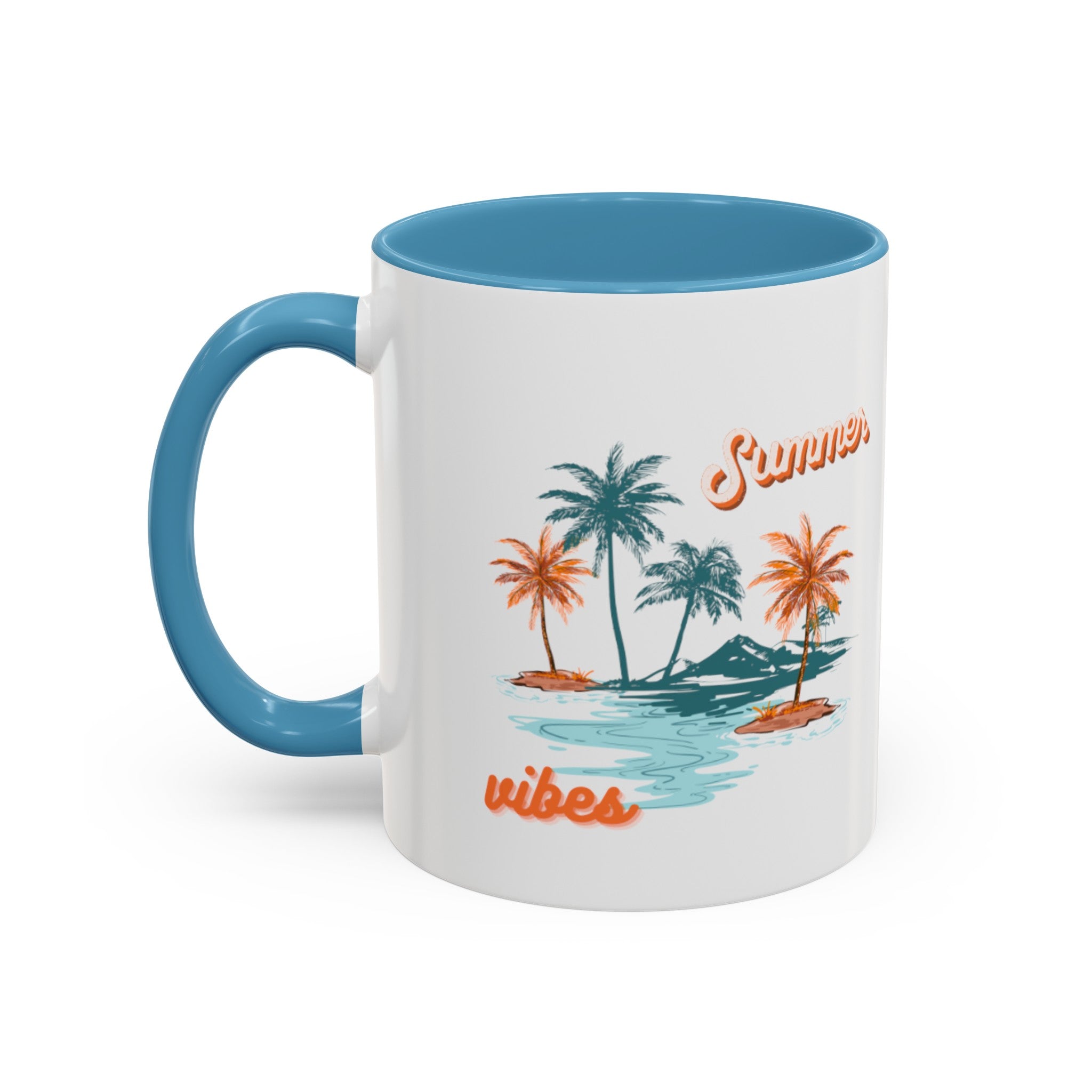 Summer Season Vibes Accent Coffee Mug (11, 15oz)