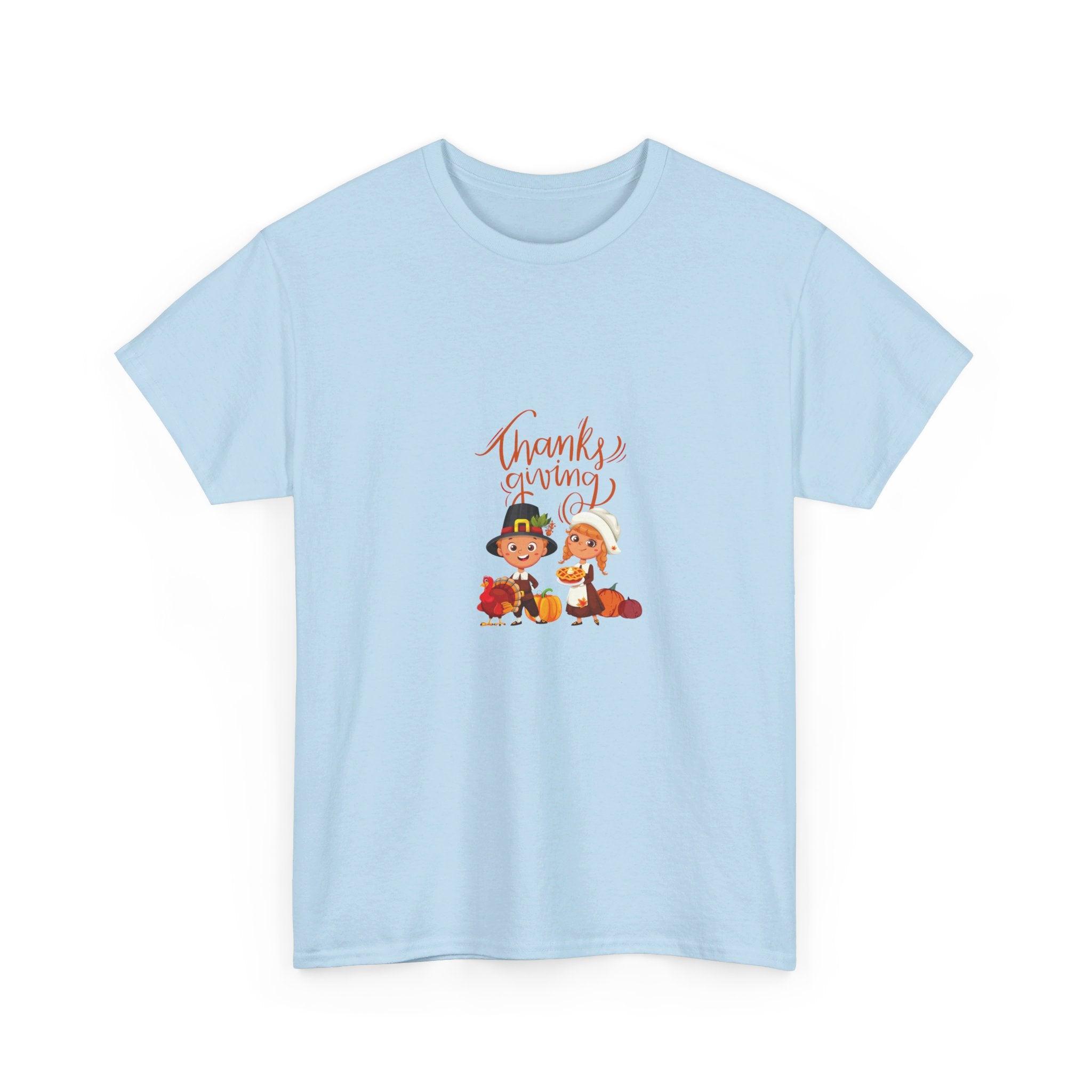 Happy Thanksgiving Unisex Heavy Cotton Tee