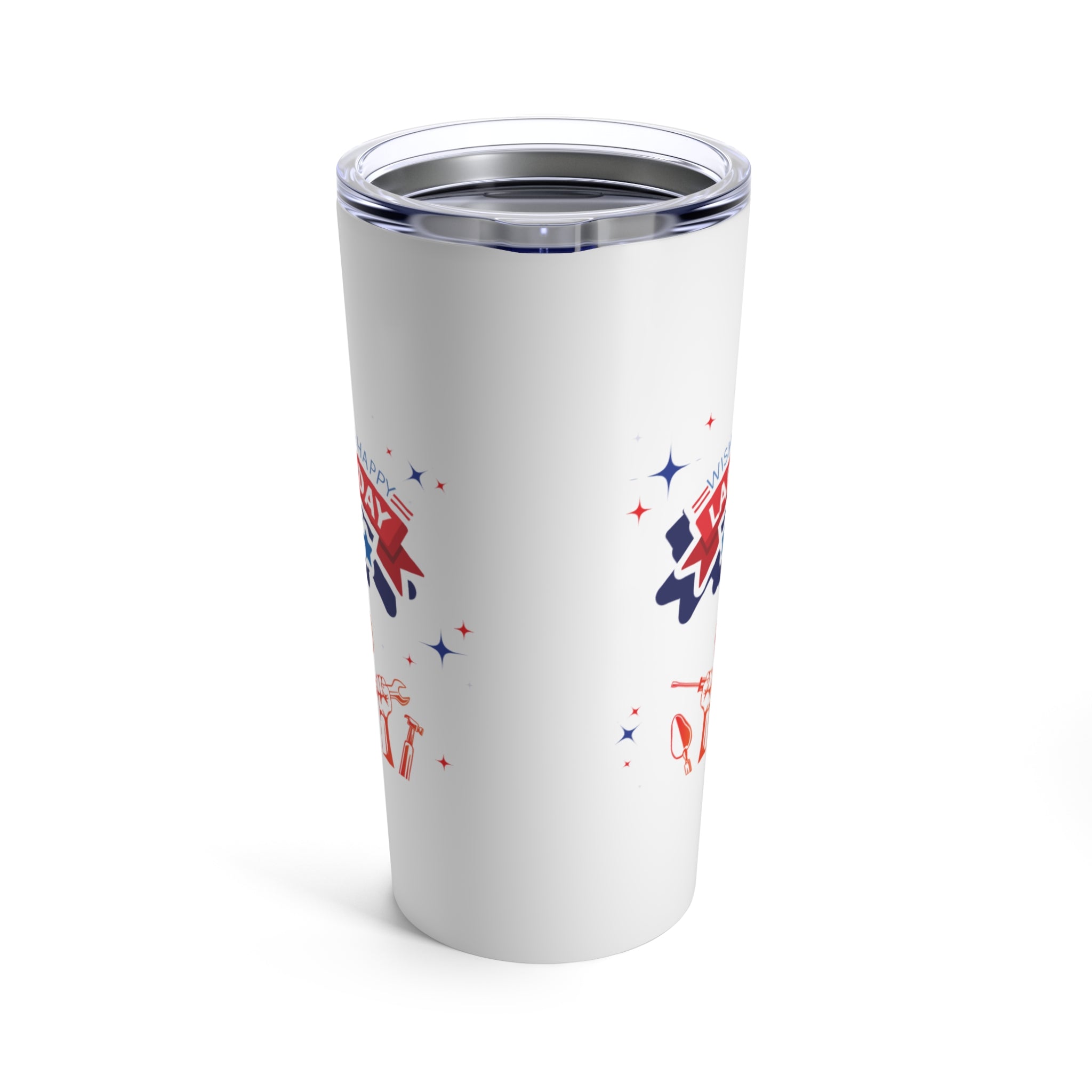 Wish U A Happy Labor Day Tumbler 20oz