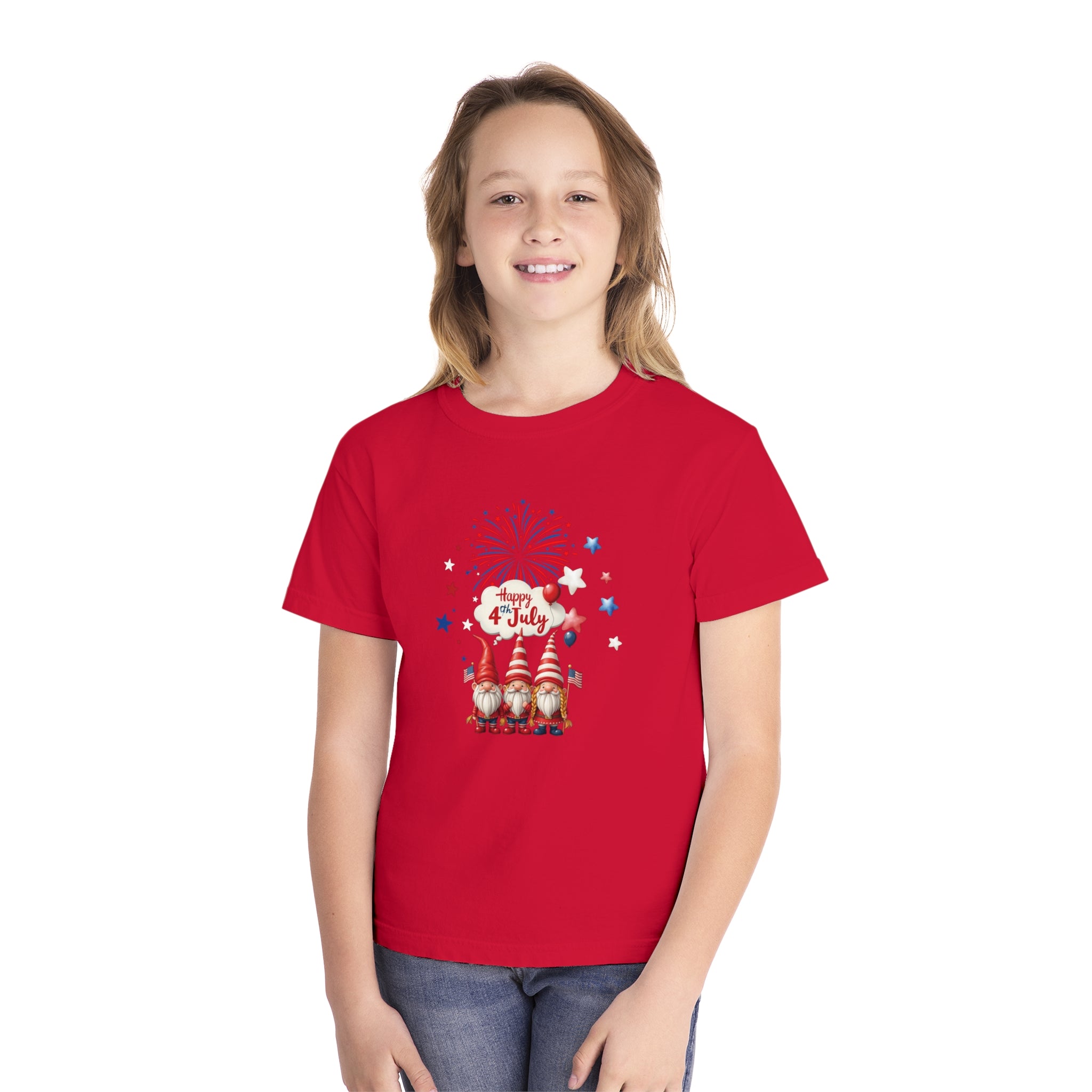 Gnome 4th of July Youth Midweight Tee