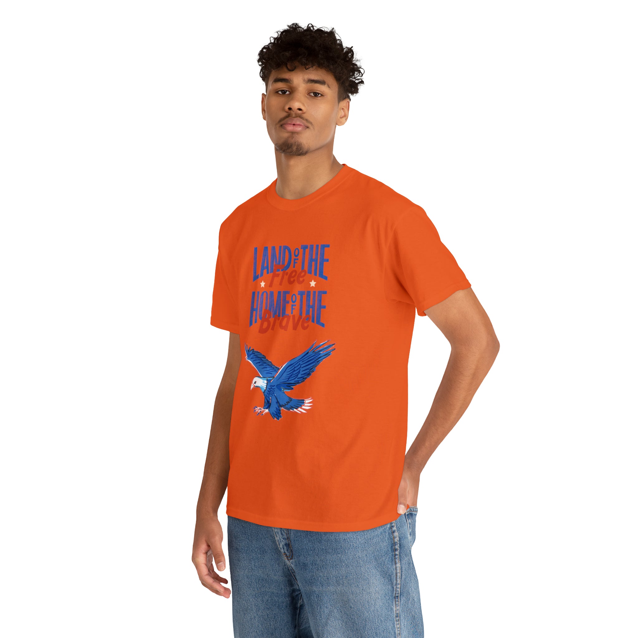 Land Of The Free Home Of The Brave Unisex Heavy Cotton Tee
