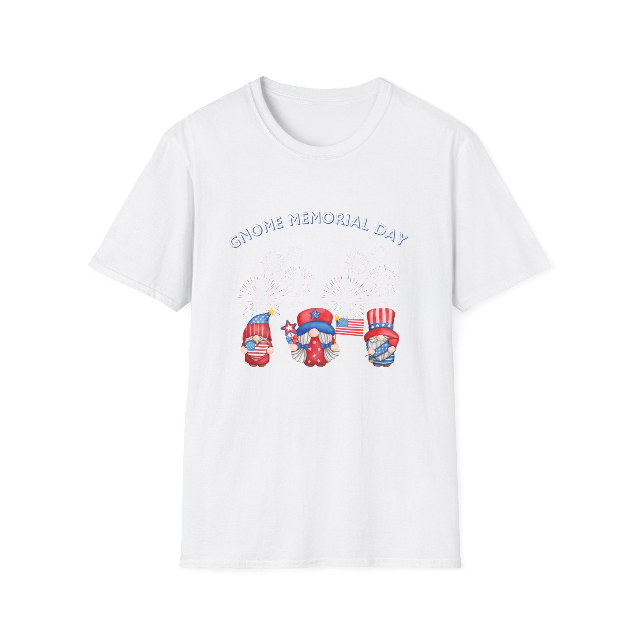 Gnome Memorial Day Unisex T-Shirt - Celebrate with Fun Design